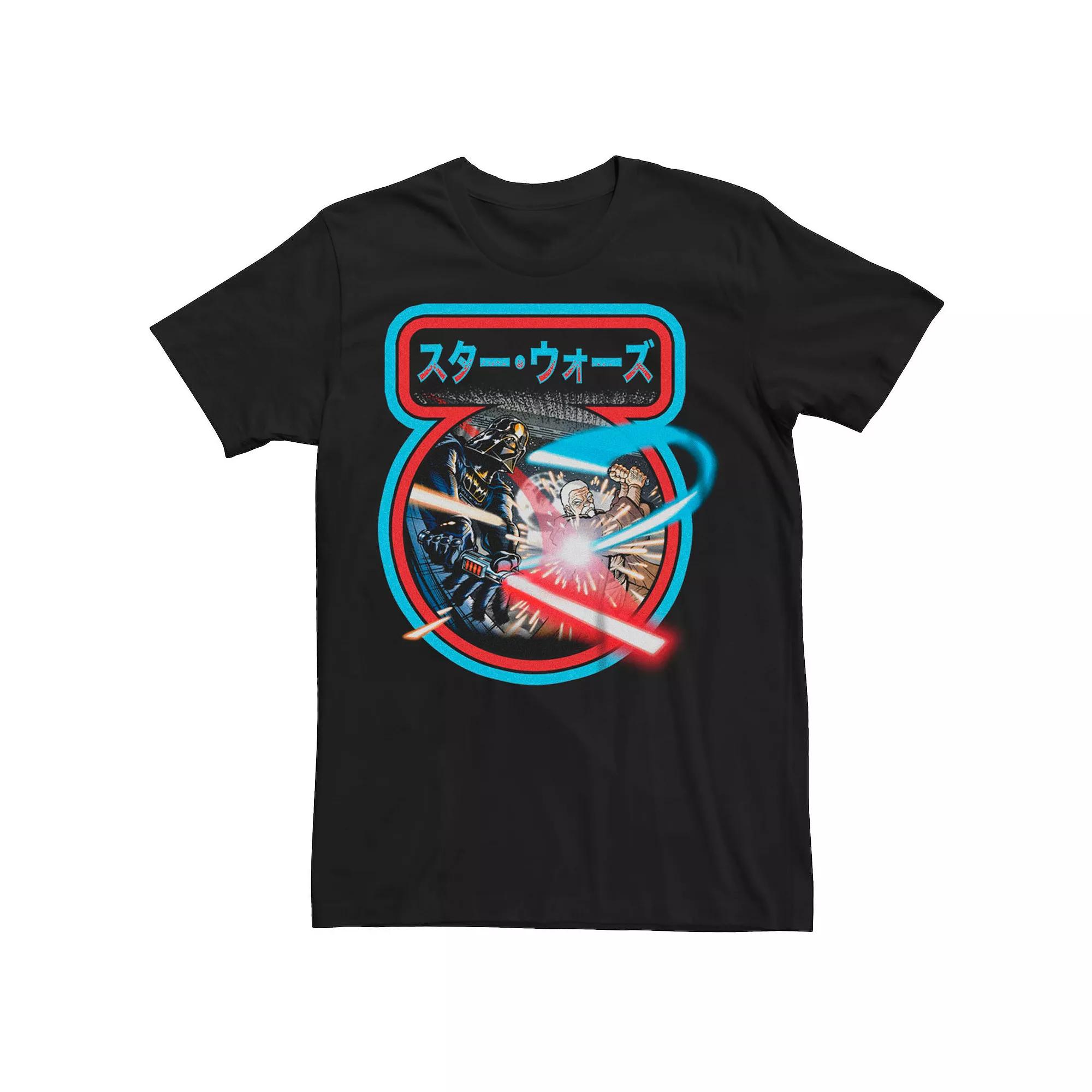 Men's Star Wars Manga Fight Lockup Tee,  Product Image