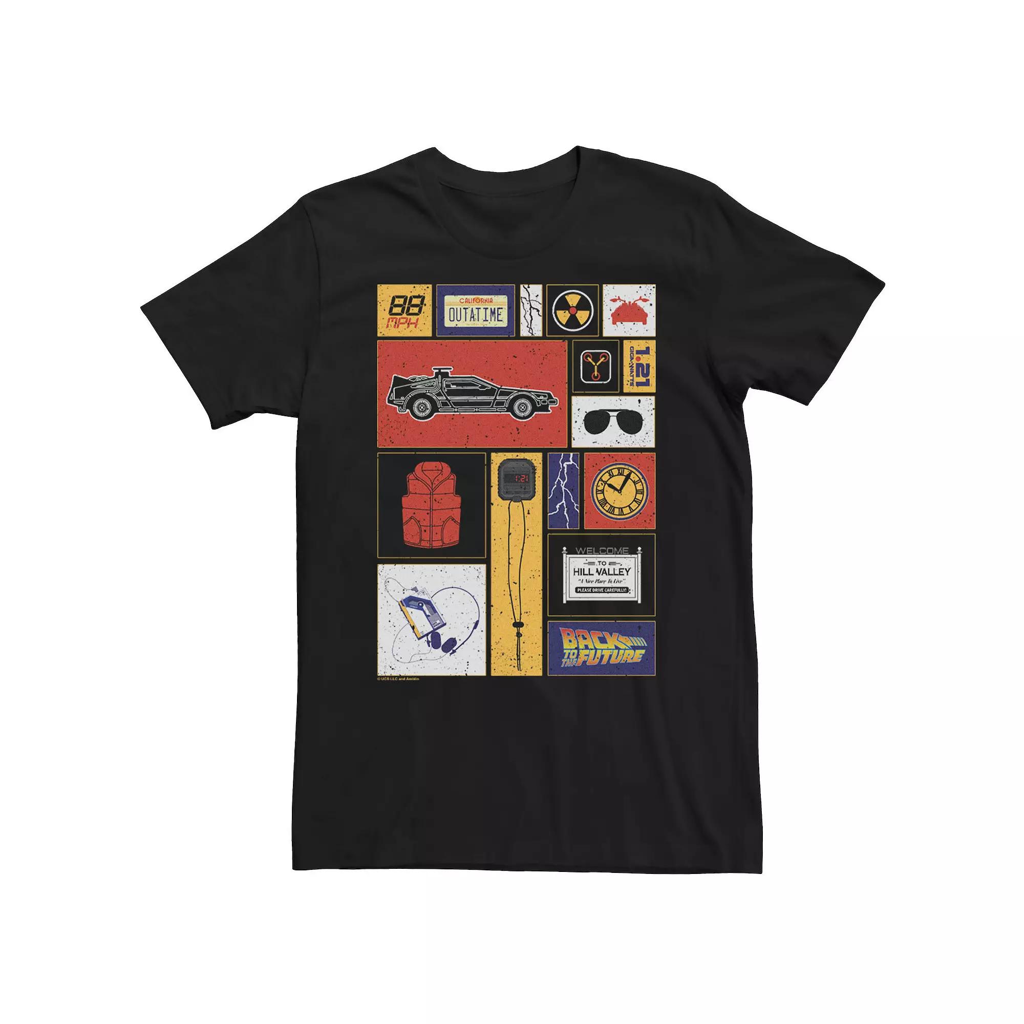 Men's Back To The Future Boxed Up Icons Tee,  Product Image