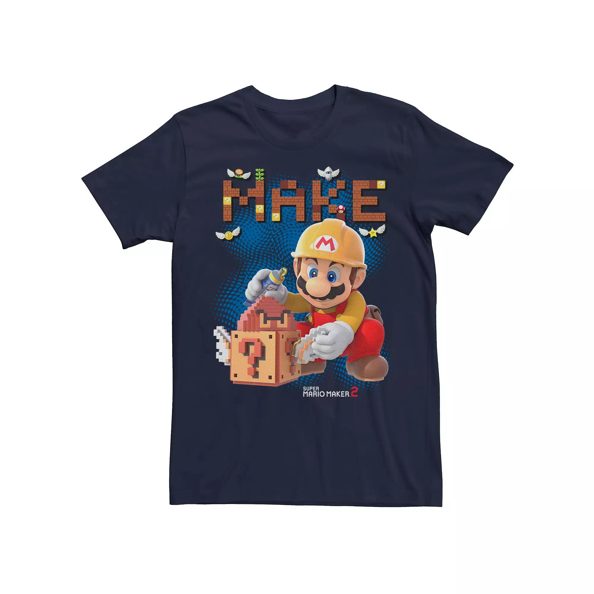 Men's Nintendo Super Mario Maker 2 Imagination Short Sleeve Tee,  Product Image
