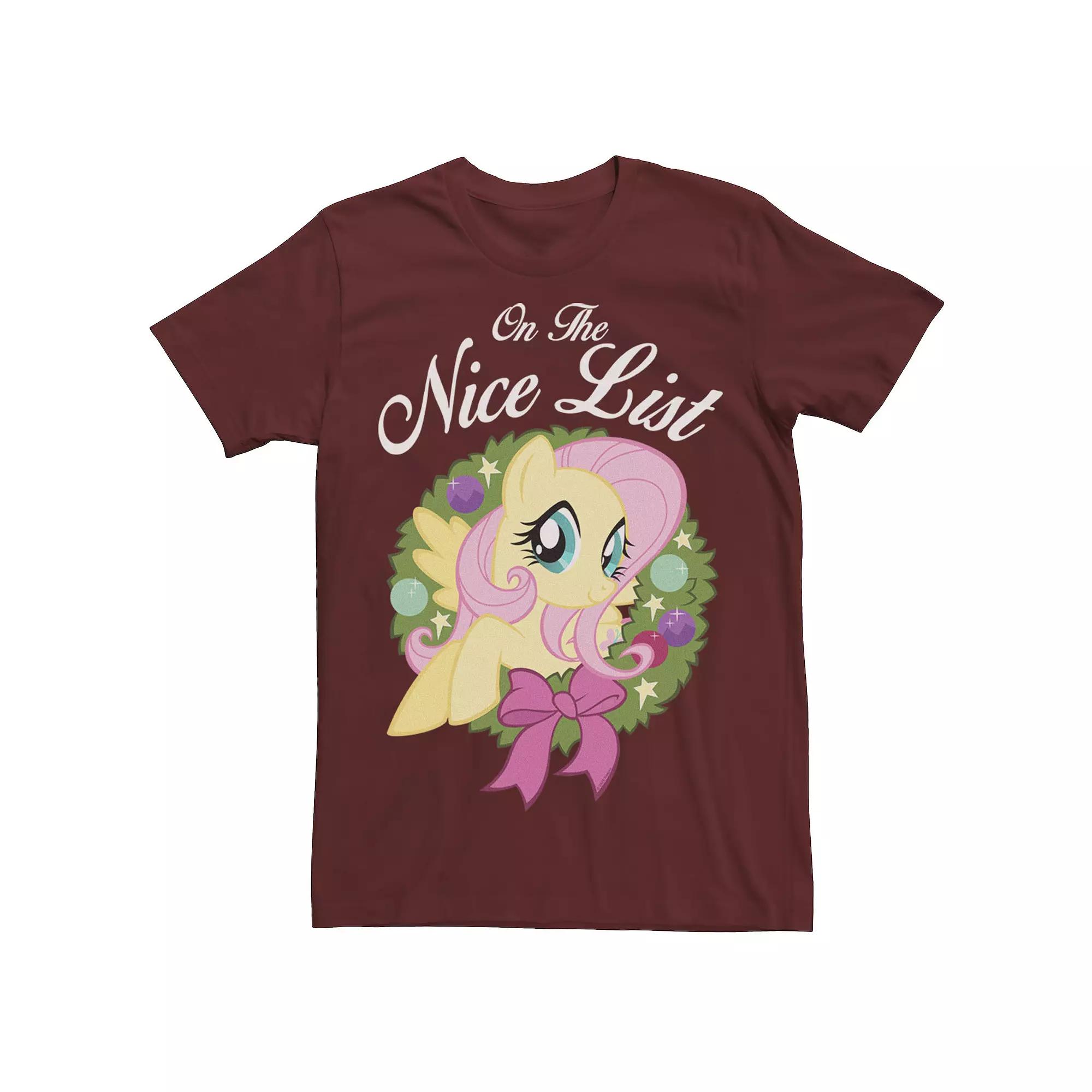 Men's My Little Pony Christmas On The Nice List Tee, Size: Large, Red Product Image