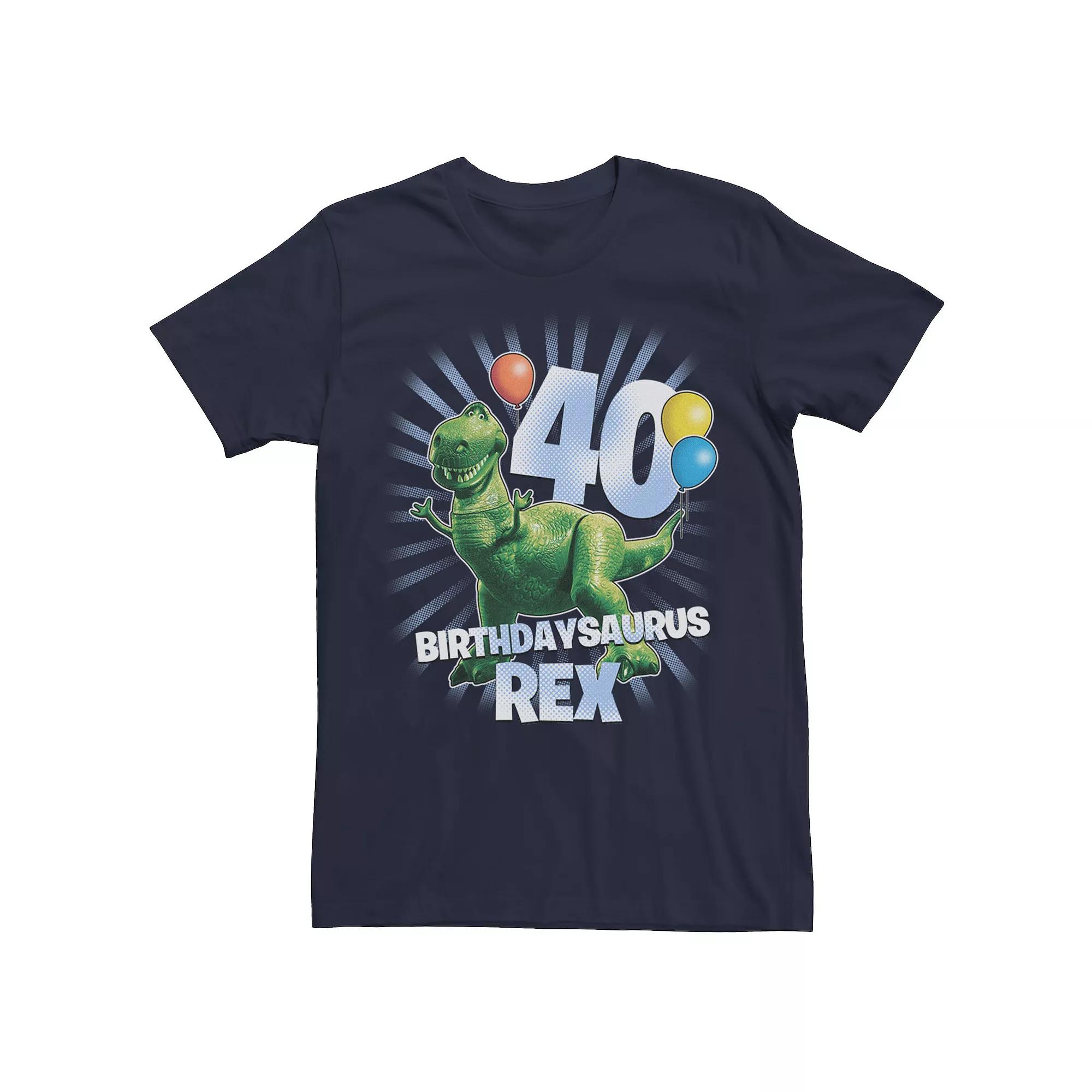 Disney / Pixar's Toy Story Rex Men's Birthdaysaurus 40th Birthday Tee,  Product Image