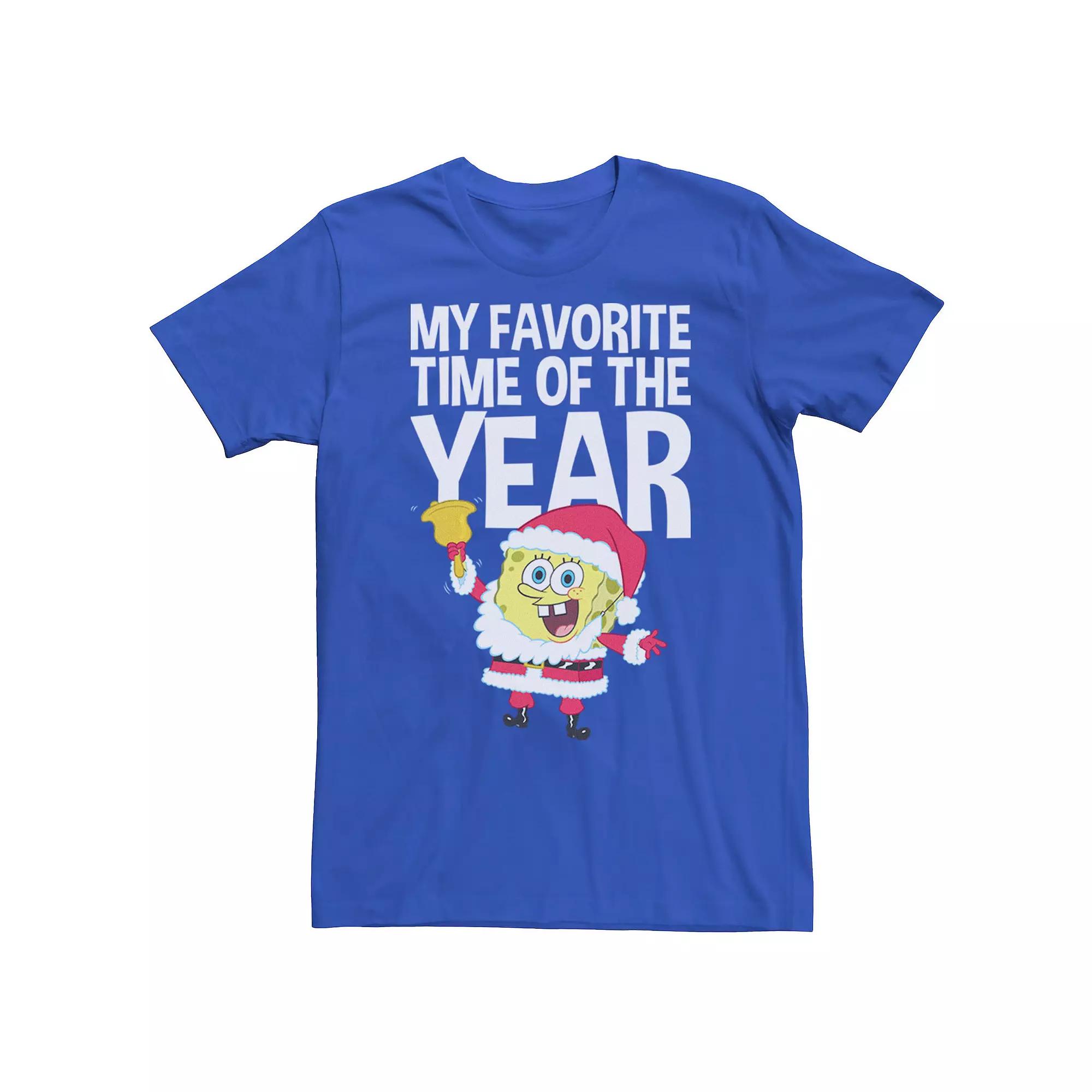 Men's Spongebob Squarepants Santa Christmas Tee,  Product Image