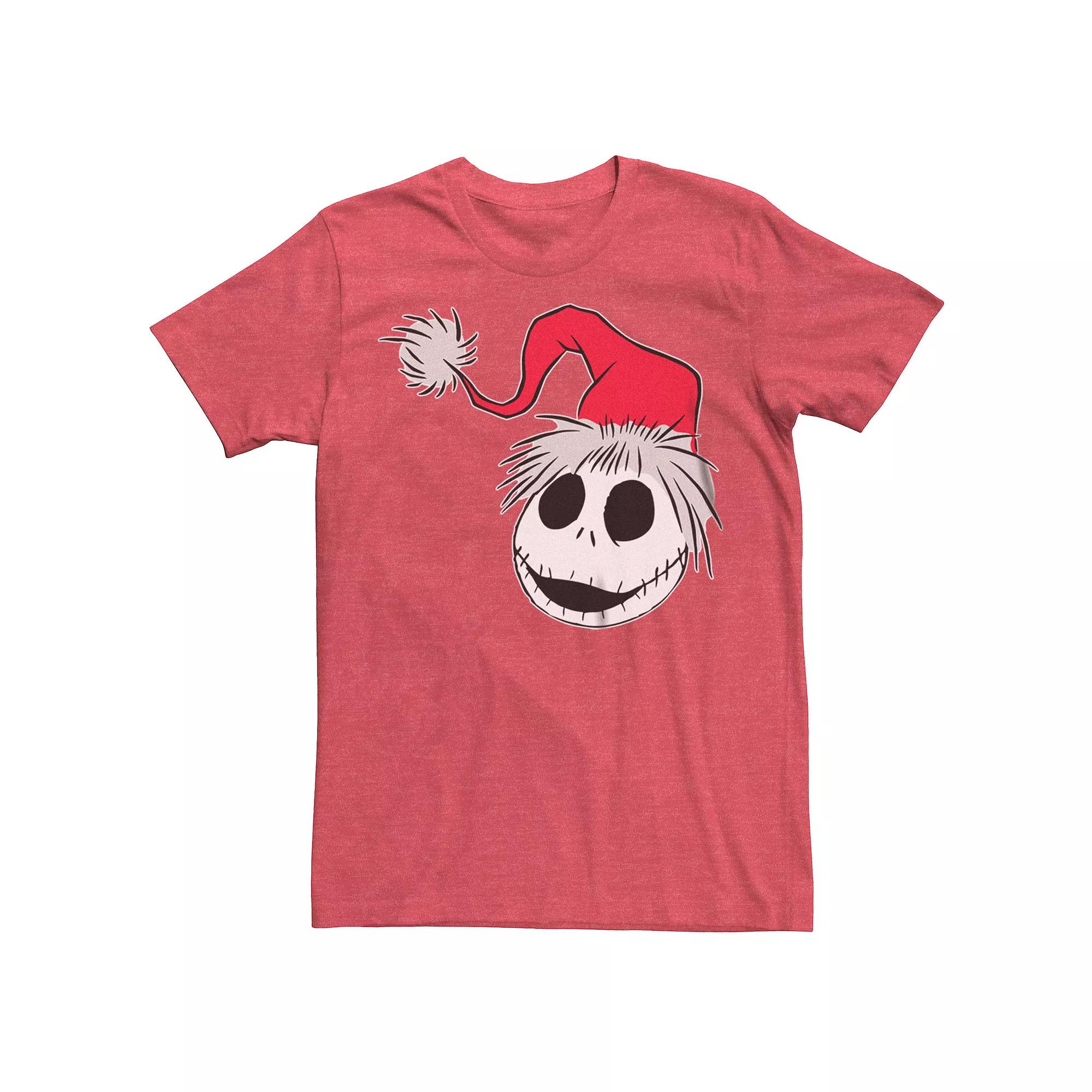 Disney's The Nightmare Before Christmas Men's Santa Claus Jack Tee, Size: Medium, Red Grey Product Image