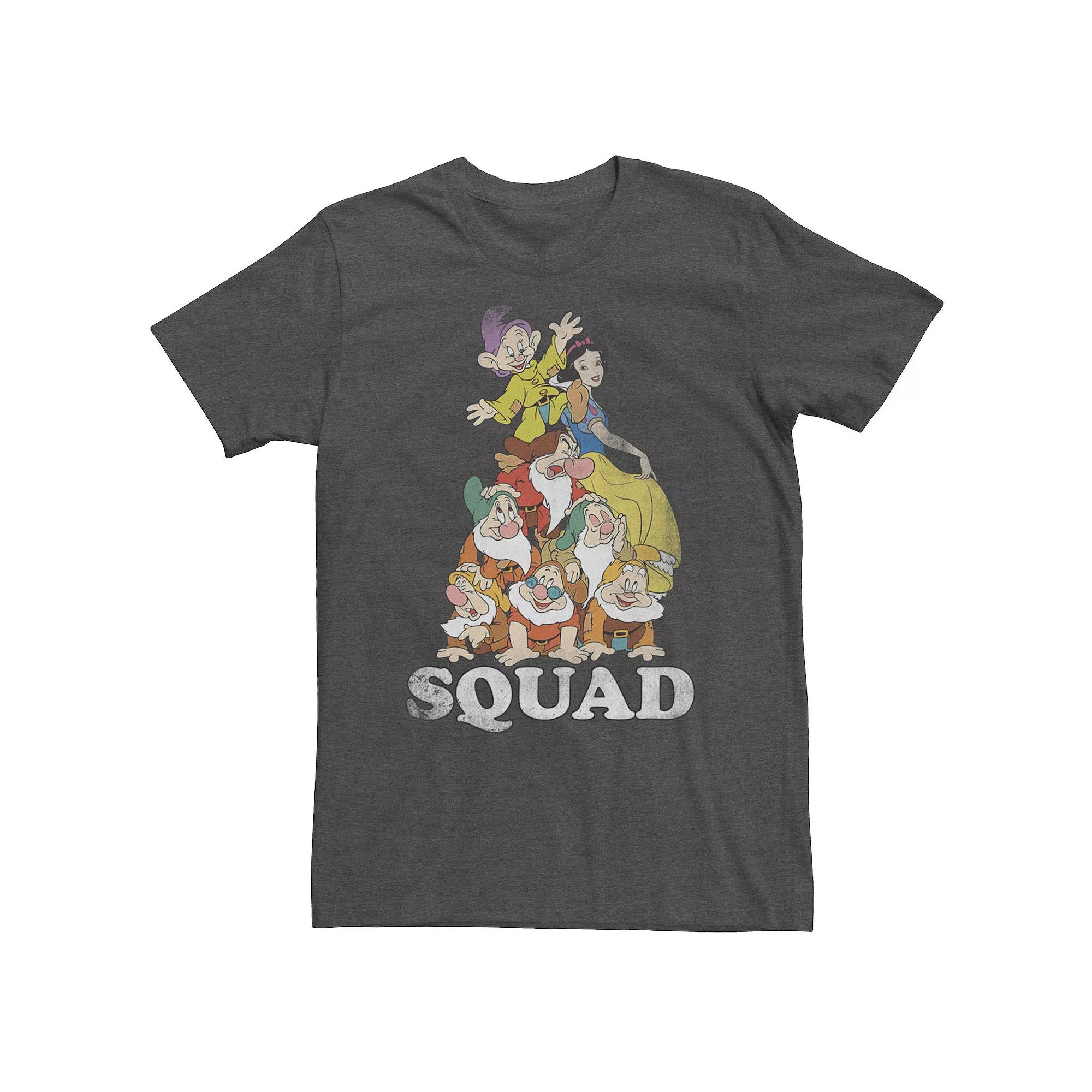 Disney's Snow White Seven and the Seven Dwarfs Big & Tall Squad Pile Tee, Men's,  Product Image
