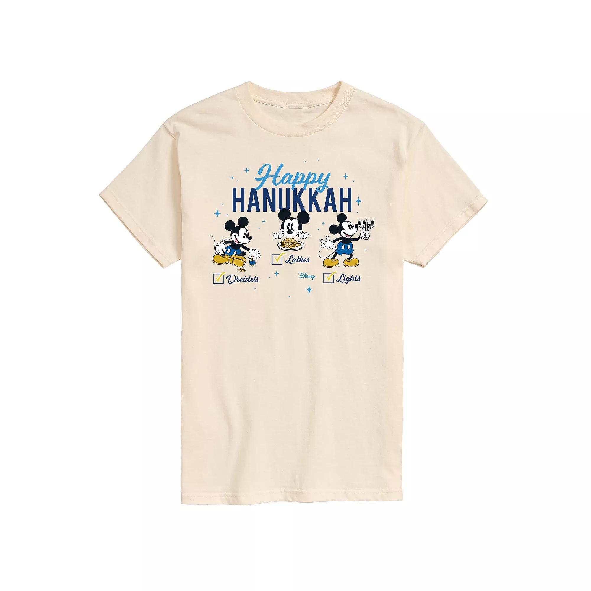 Disney's Mickey Mouse Happy Hanukkah Graphic Tee, Men's,  Product Image