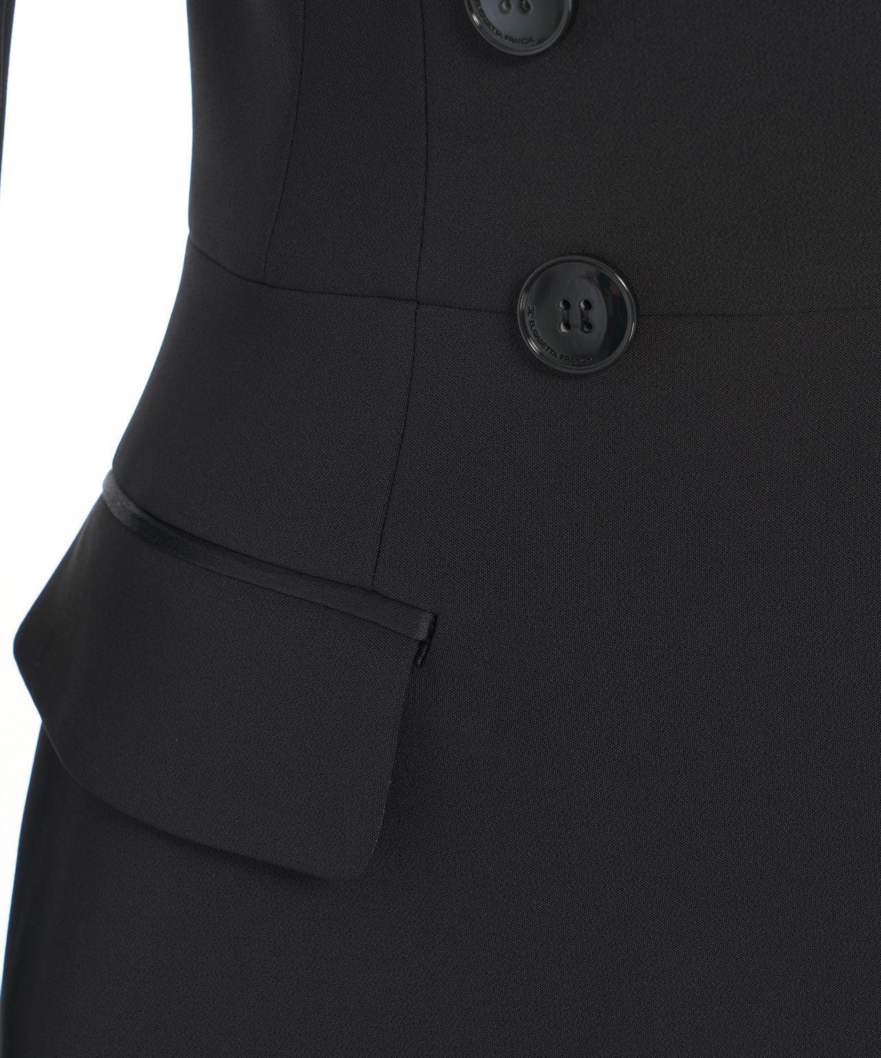 Double-breasted blazer in crêpe Product Image