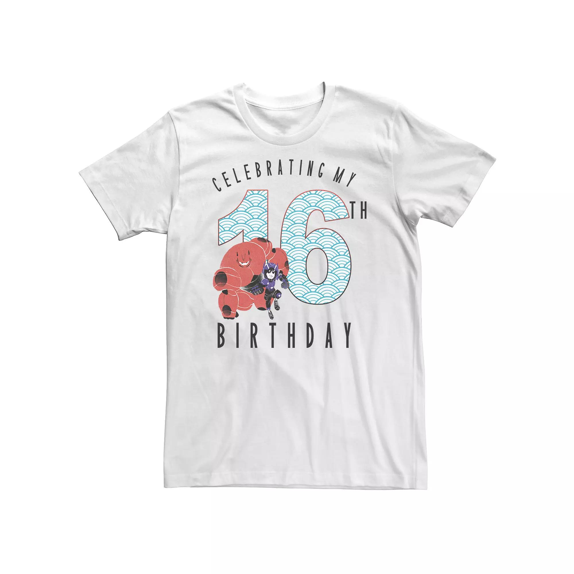 Big & Tall Disney Big Hero 6 Baymax Hiro 16th Birthday Tee, Men's,  Product Image