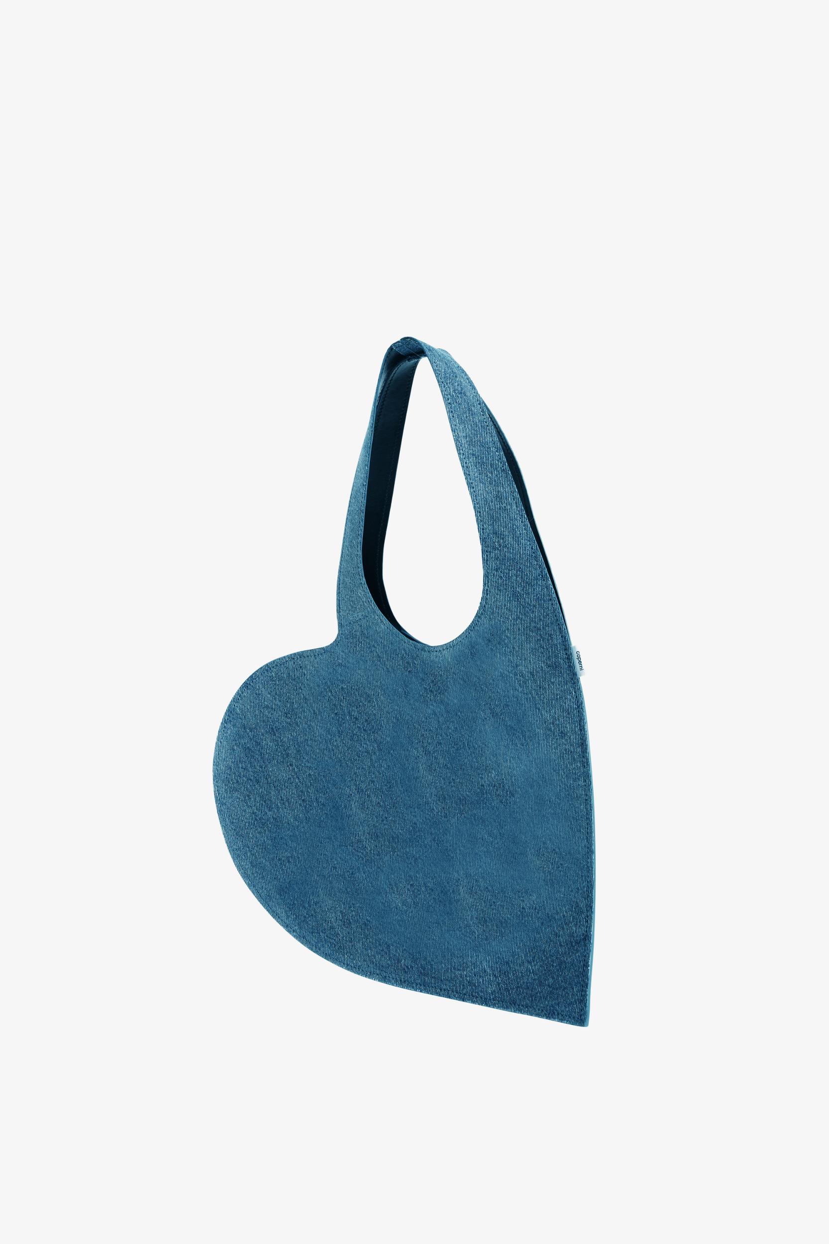 Denim Mini Heart Tote Bag Product Image