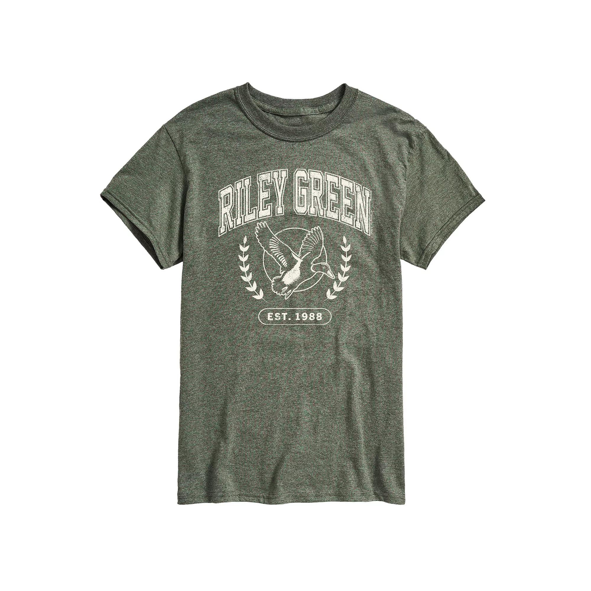 Men's Riley Green Collegiate Graphic Tee,  Product Image