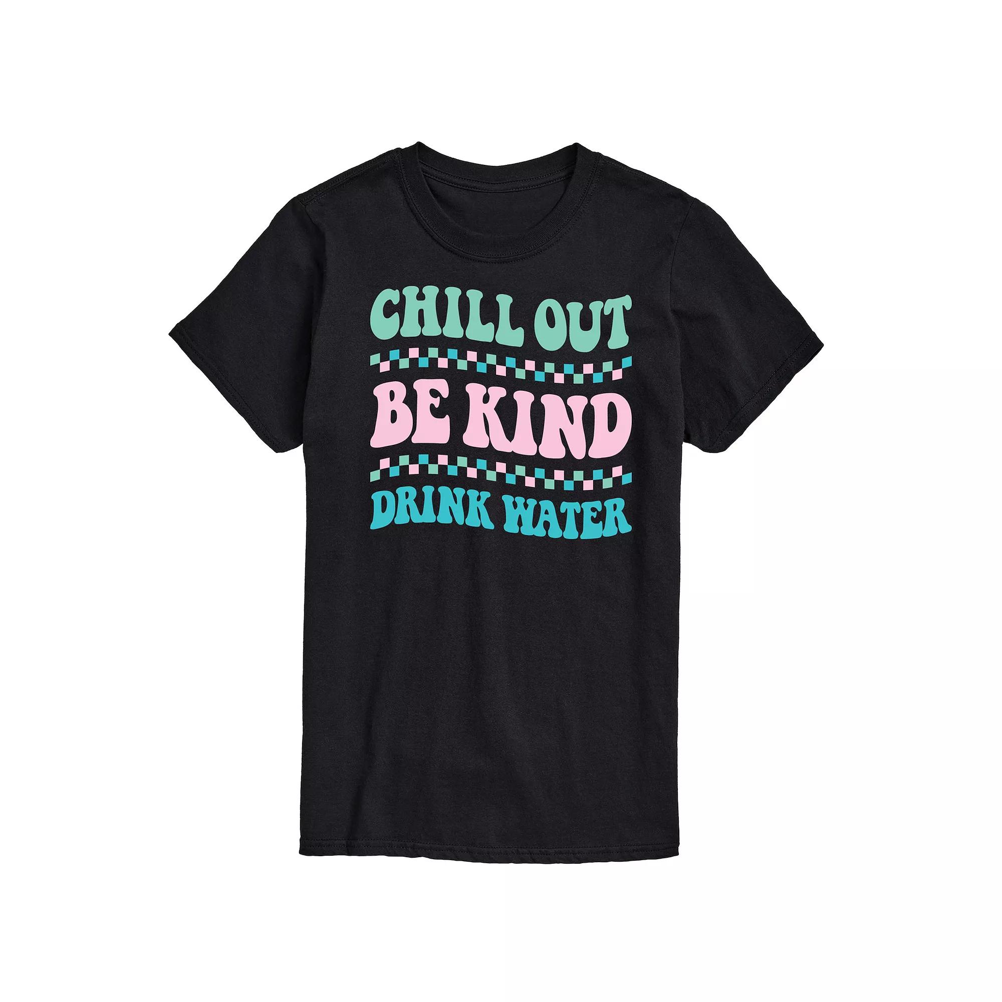 Men's Chill Out Be Kind Drink Water Graphic Tee,  Product Image