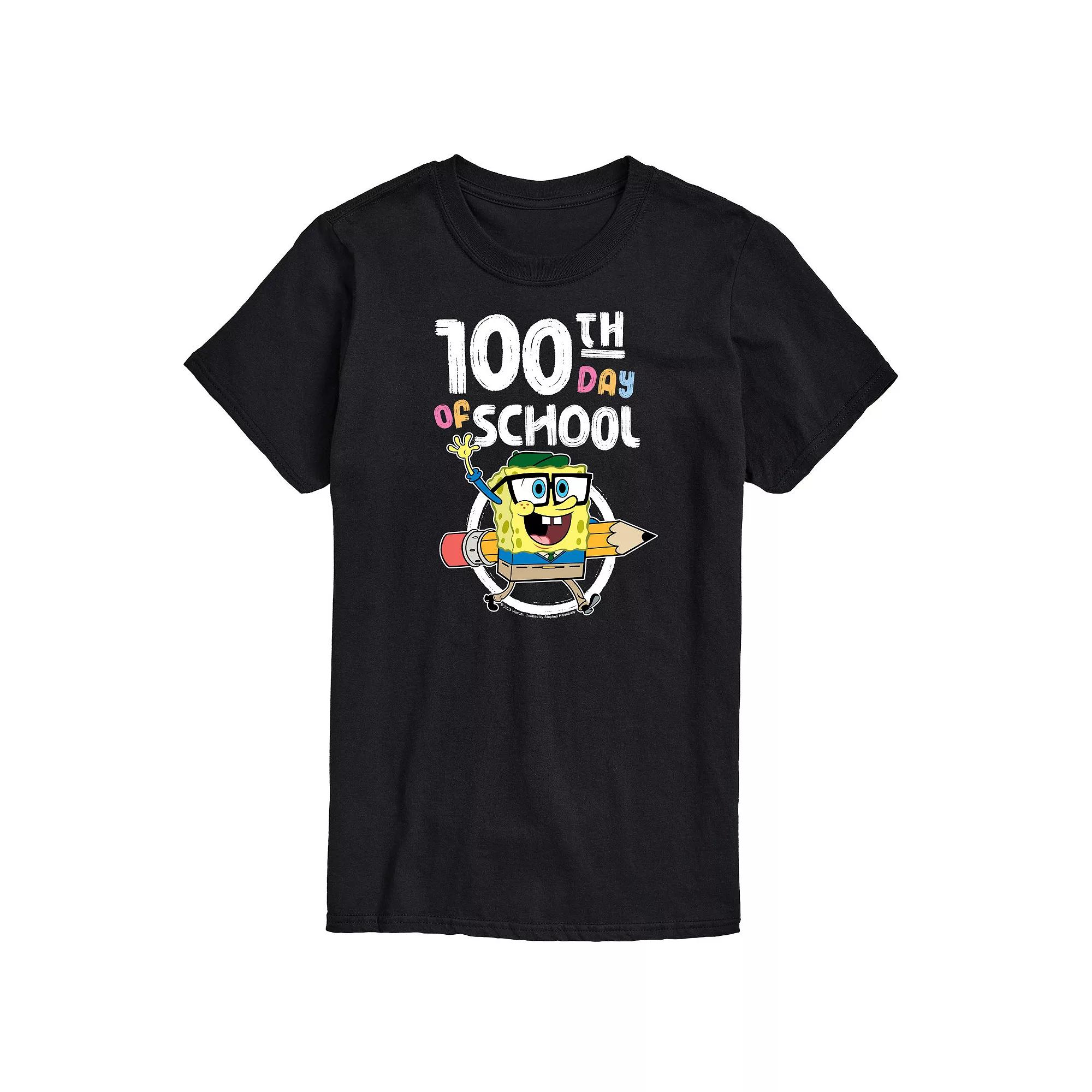 Men's SpongeBob SquarePants 100th Day Graphic Tee,  Product Image