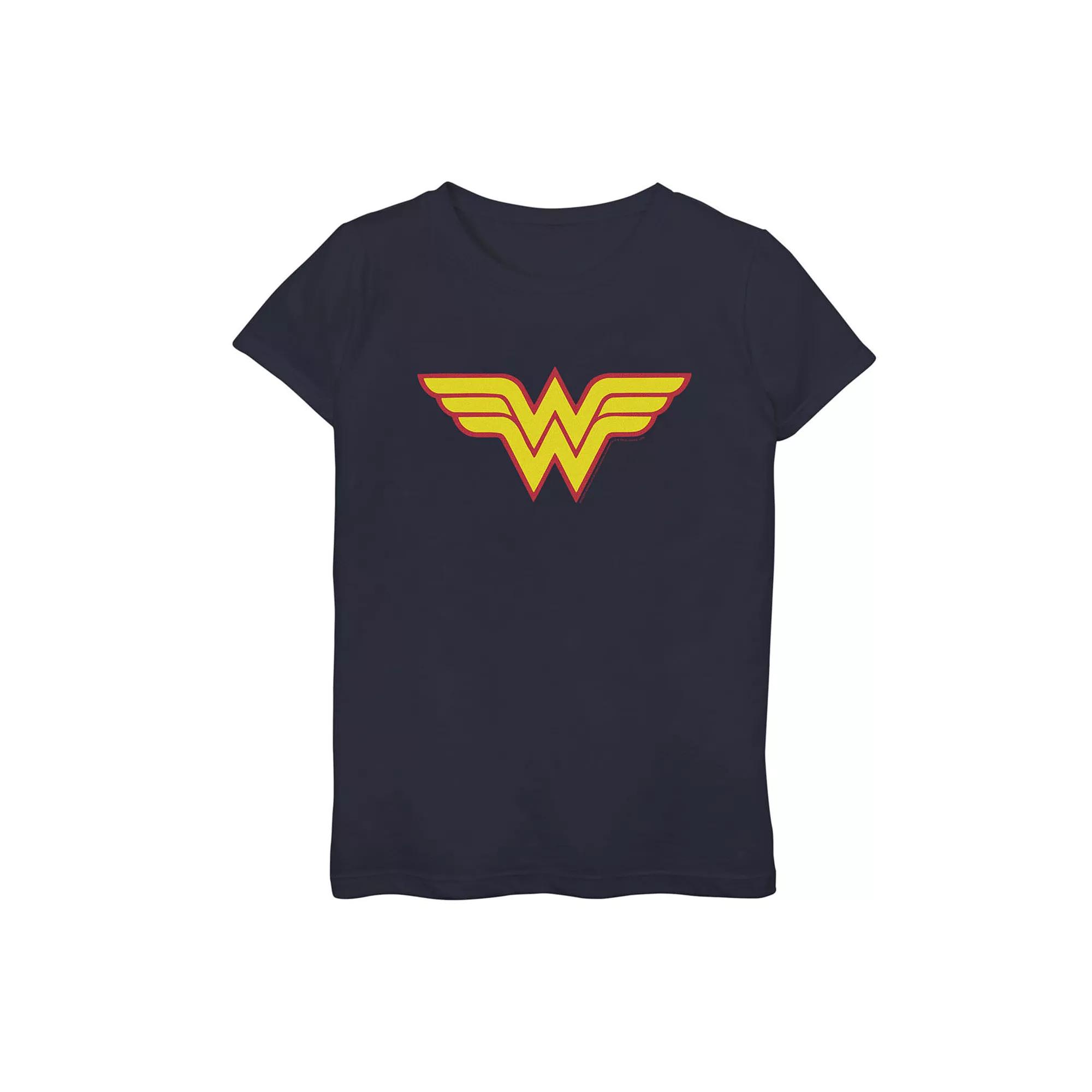 Girls DC Comics Wonder Woman Classic Yellow Red Symbol Tee, Girl's,  Product Image