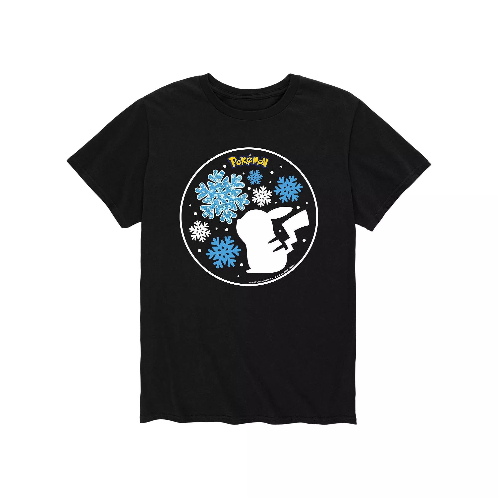 Big & Tall Pokemon Snowflake Pikachu Tee, Men's,  Product Image