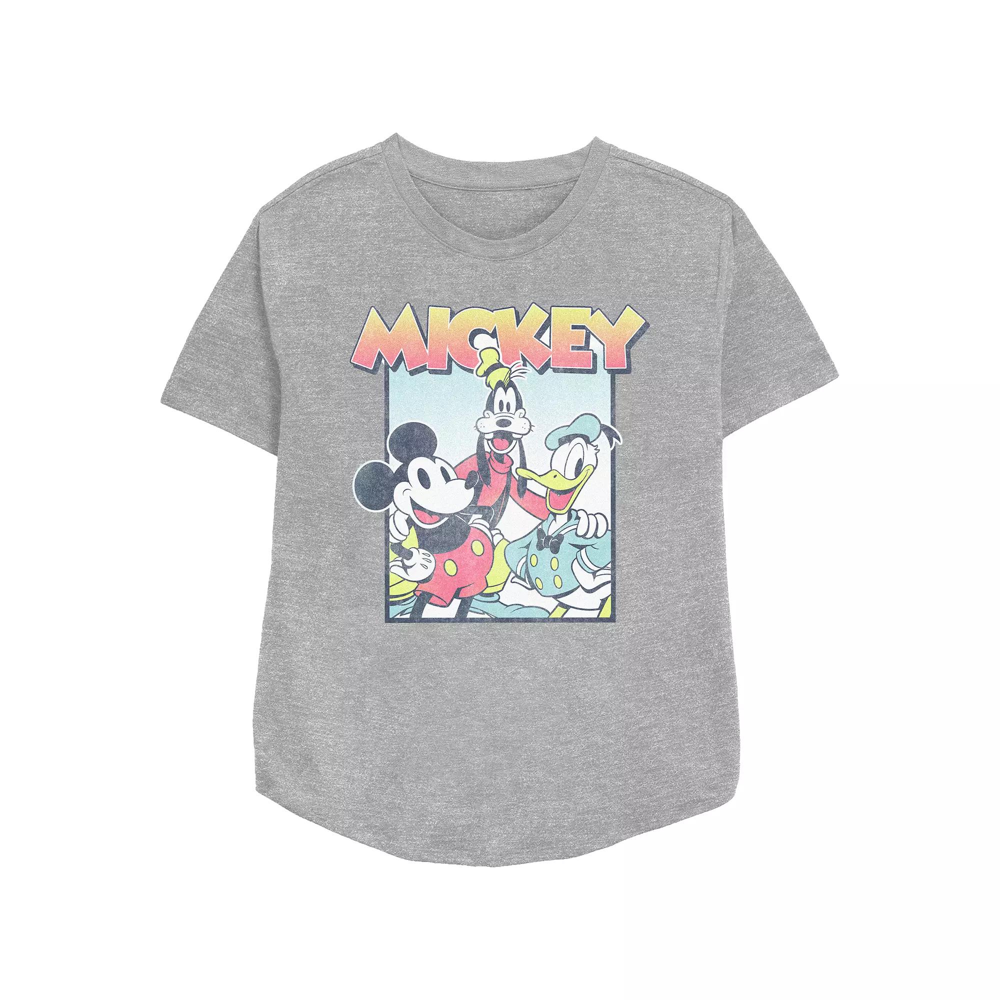Disney's Mickey Mouse And Friends Classic Photo Women's Relaxed Fit Graphic Tee,  Product Image