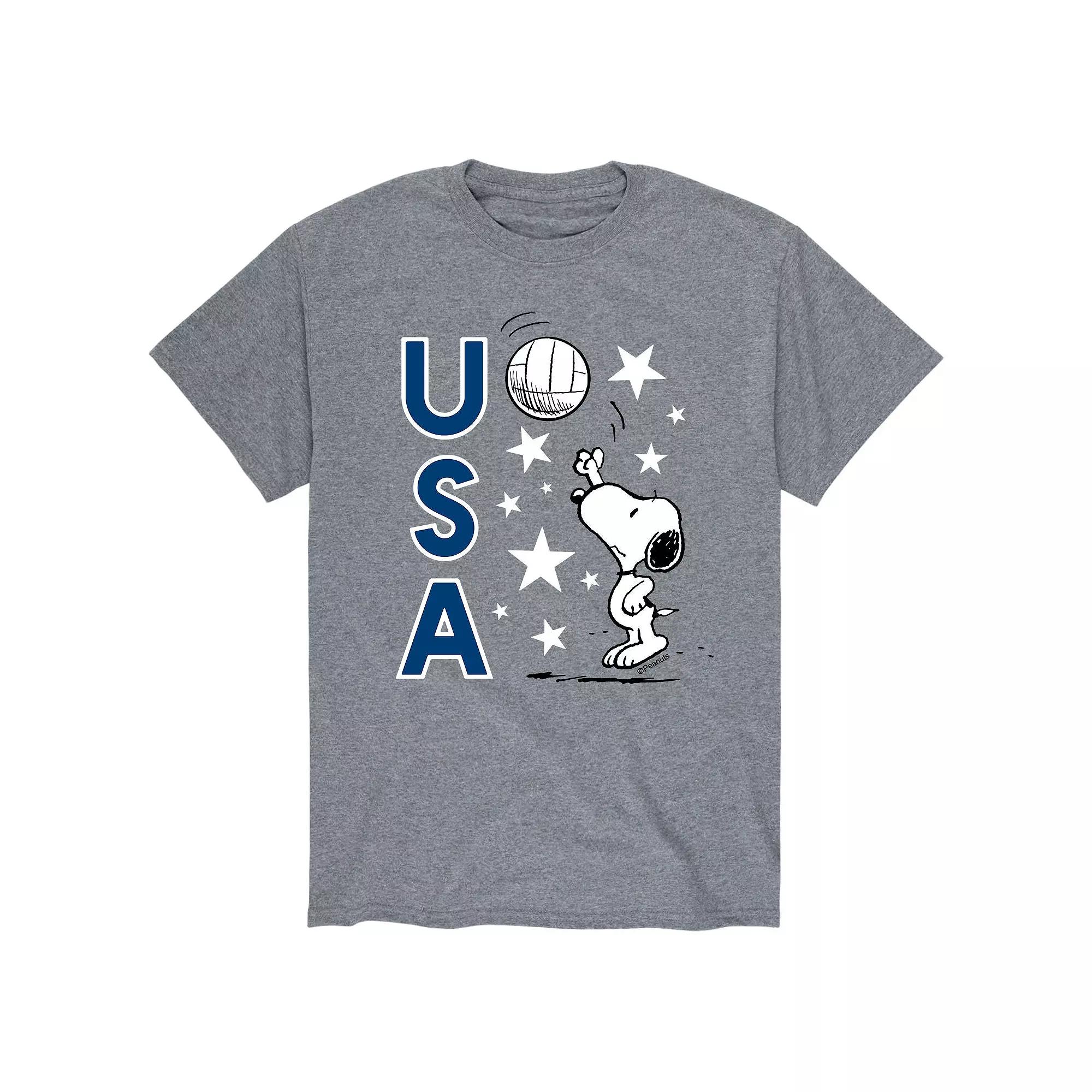Men's Peanuts USA Volley Tee,  Product Image