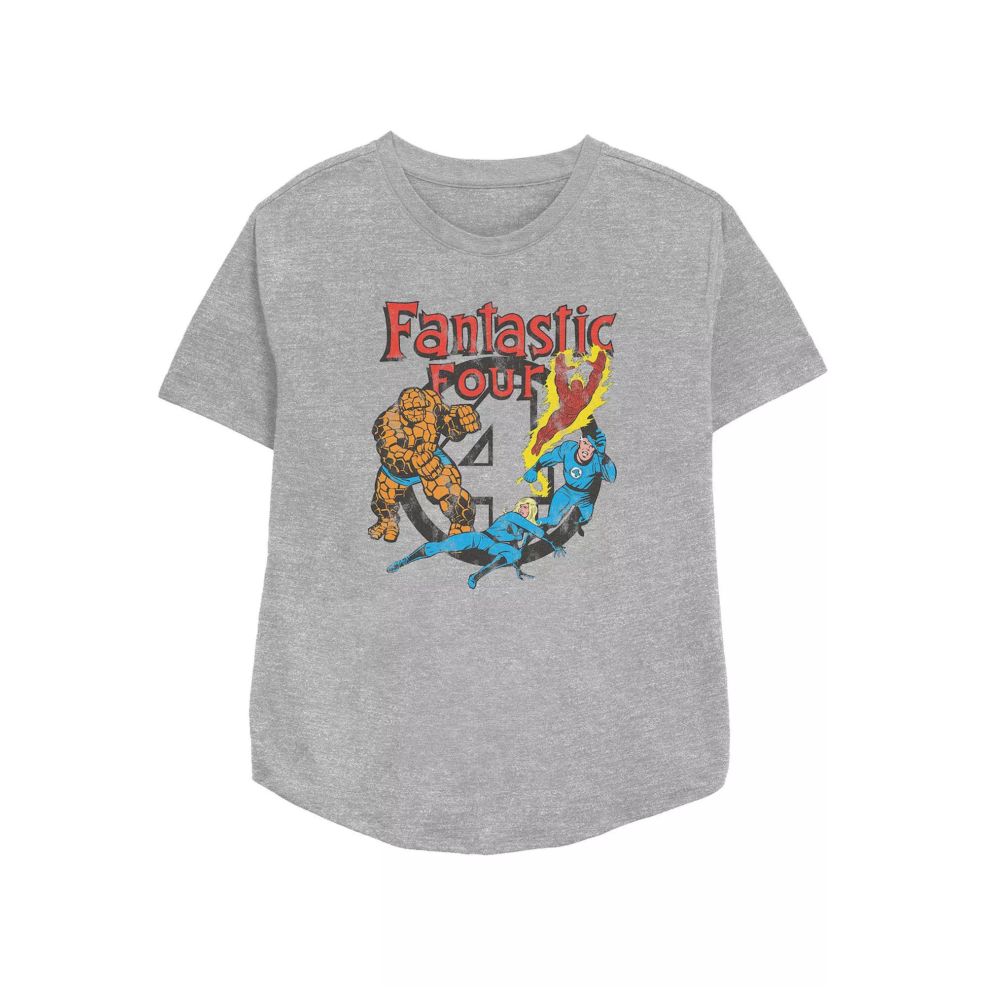 Women's Marvel Fantastic Four Vintage Poster Graphic Tee,  Product Image