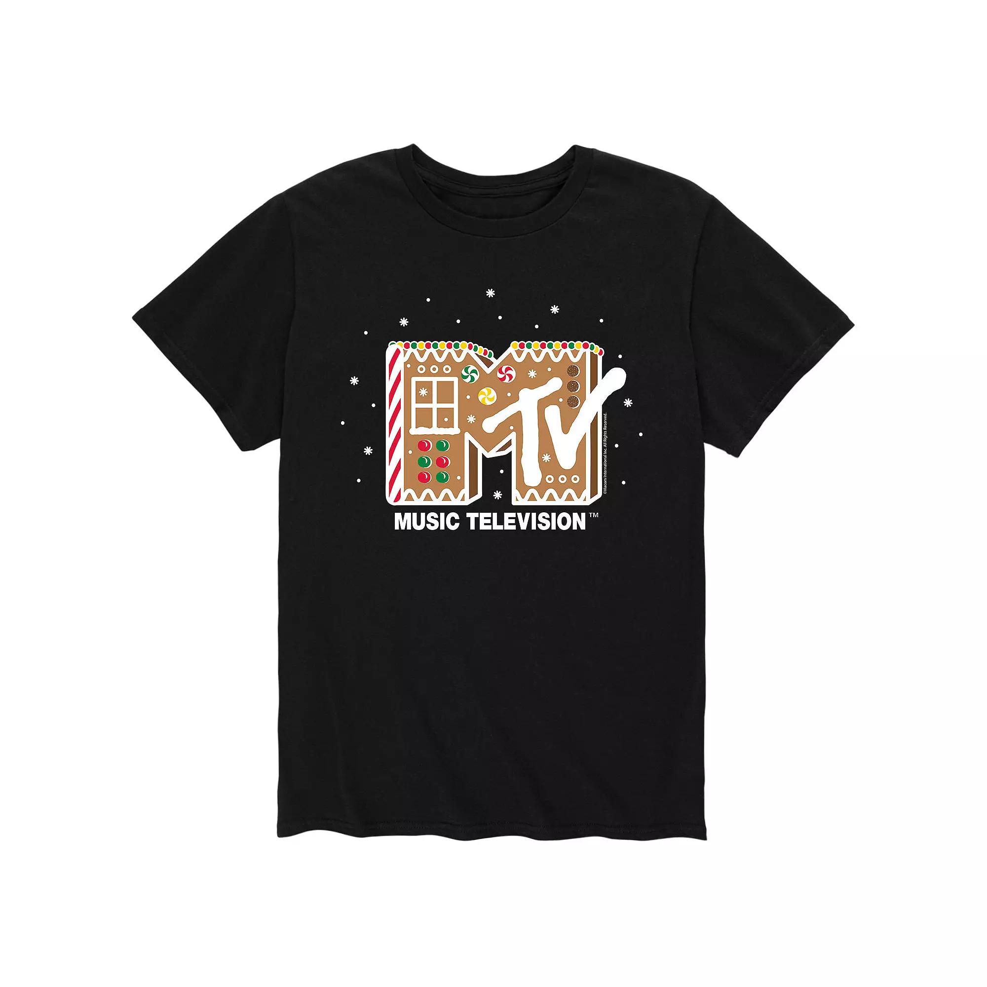 Men's MTV Classic Logo Gingerbread Tee,  Product Image