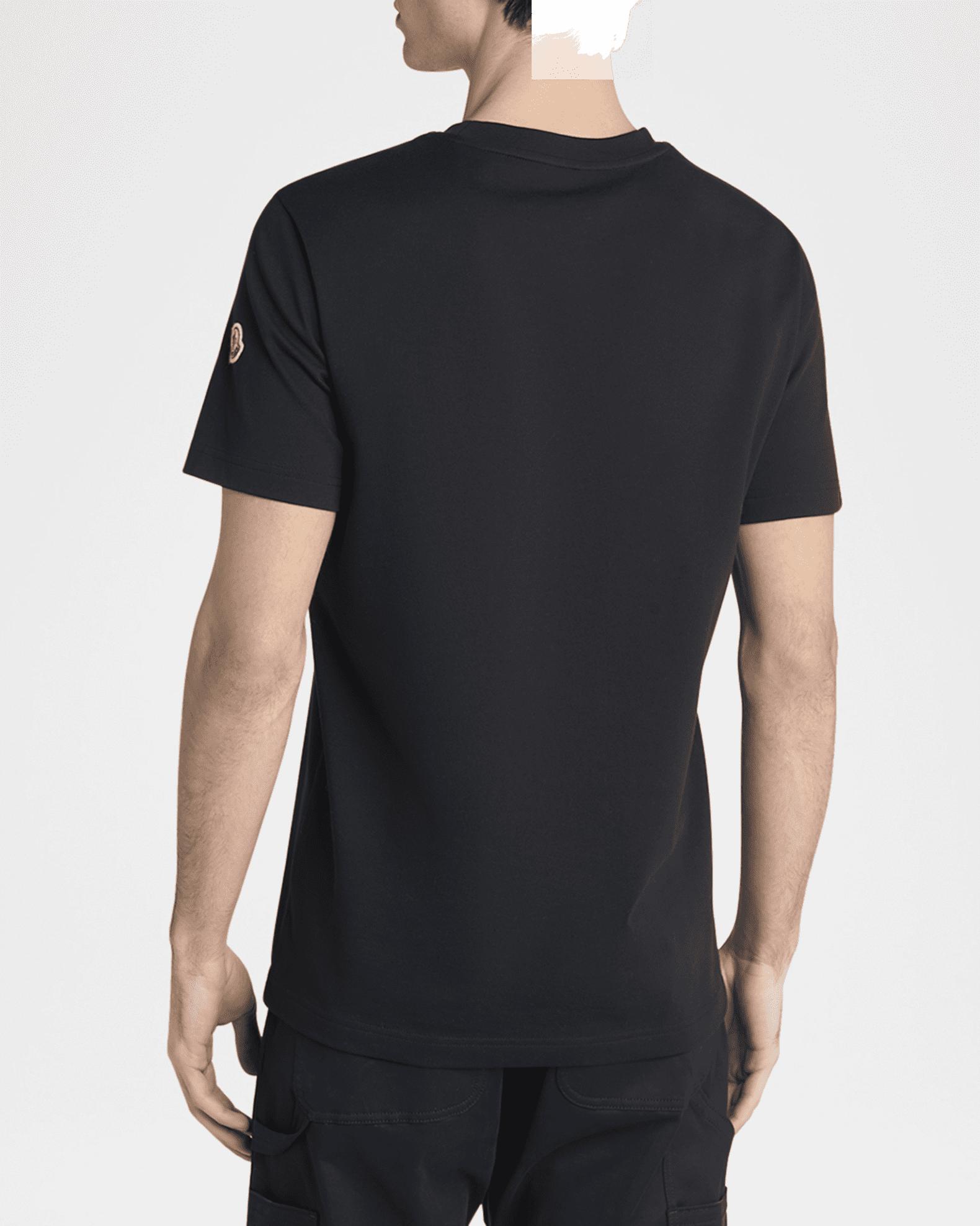 Men's Cotton Triple Logo Patch Crewneck T-Shirt Product Image