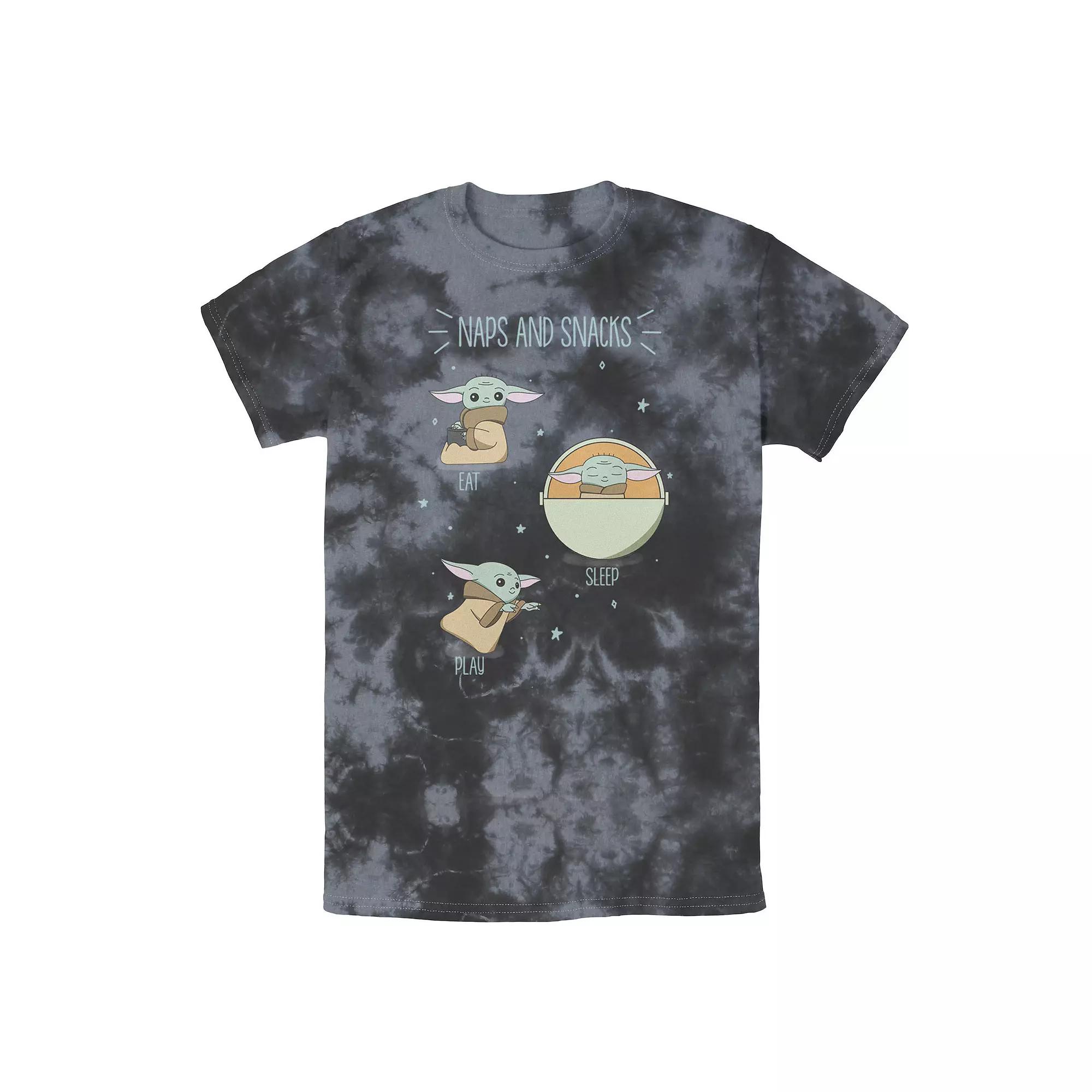 Men's Star Wars The Mandalorian The Child Naps And Snacks Doodles Tee, Boy's,  Product Image