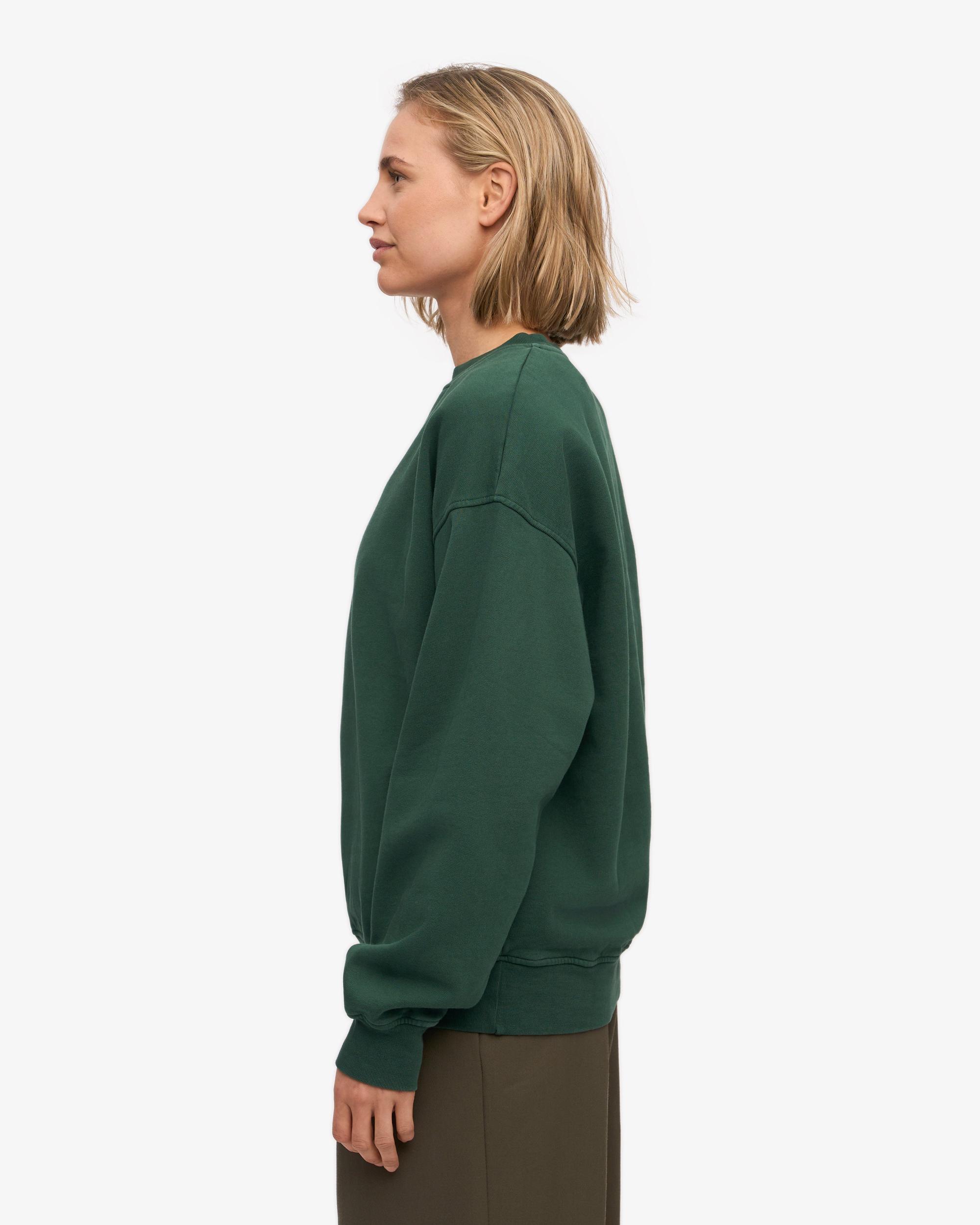 Organic Oversized Crew - Hunter Green Product Image