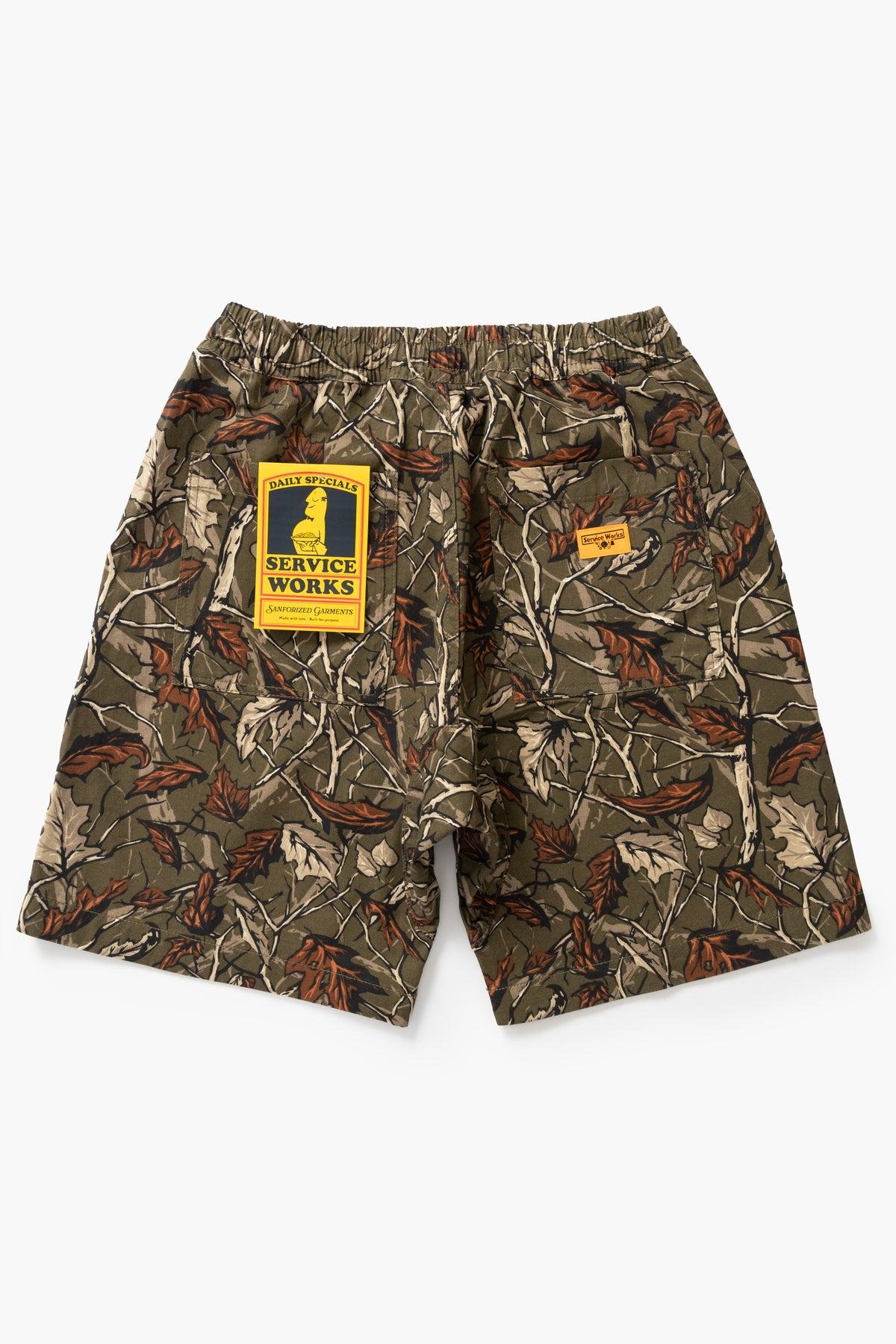 Service Works - Patterned Chef Shorts - Real Tree Product Image