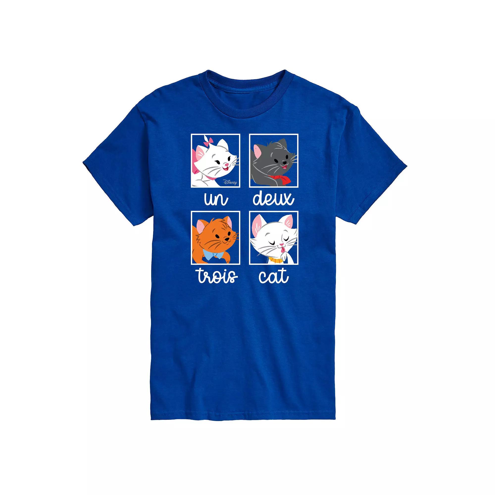 Disney's Cats & Dogs Big & Tall Un Deux Trois Cat Graphic Tee, Men's,  Product Image