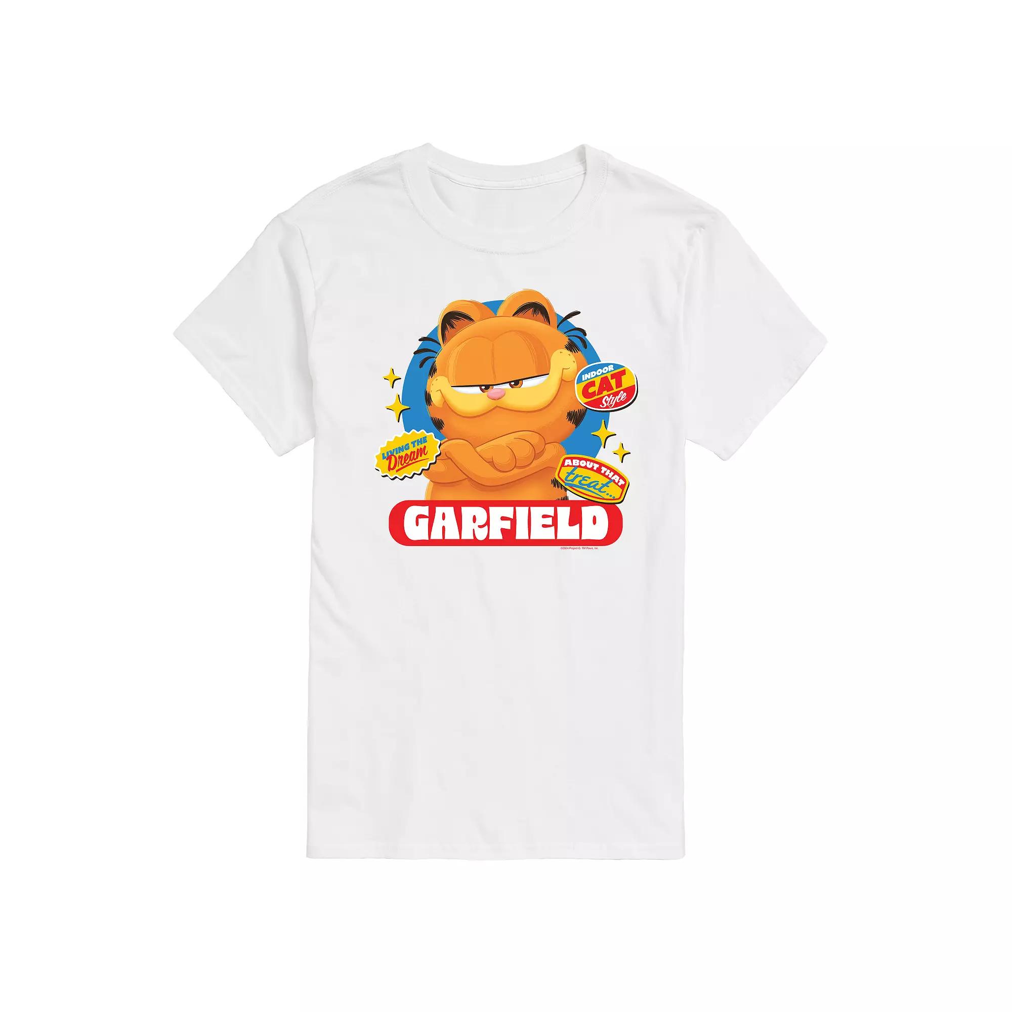 Men's Garfield The Movie Stickers Graphic Tee,  Product Image