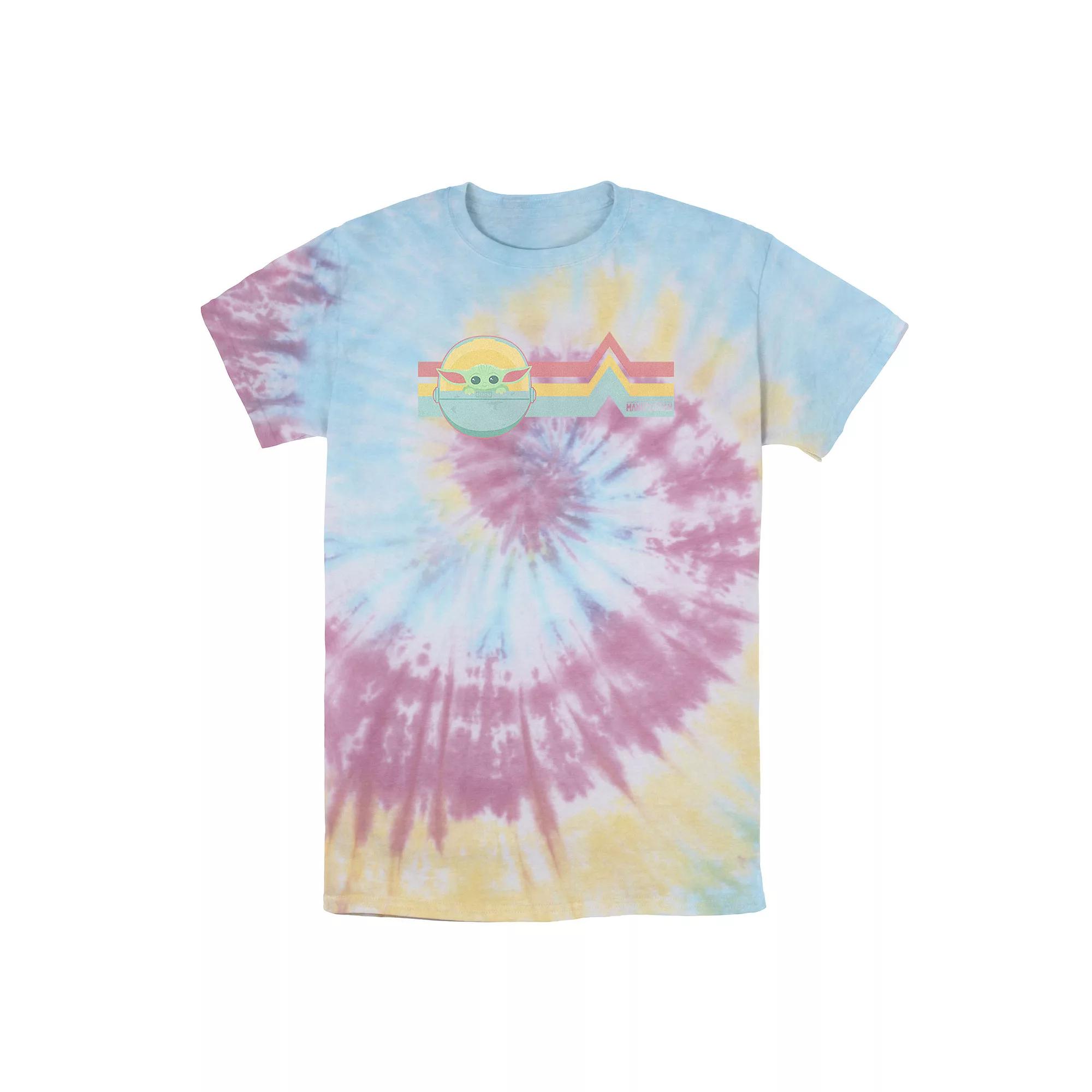 Men's Star Wars The Mandalorian The Child Rainbow Chest Lines Tee, Boy's,  Product Image