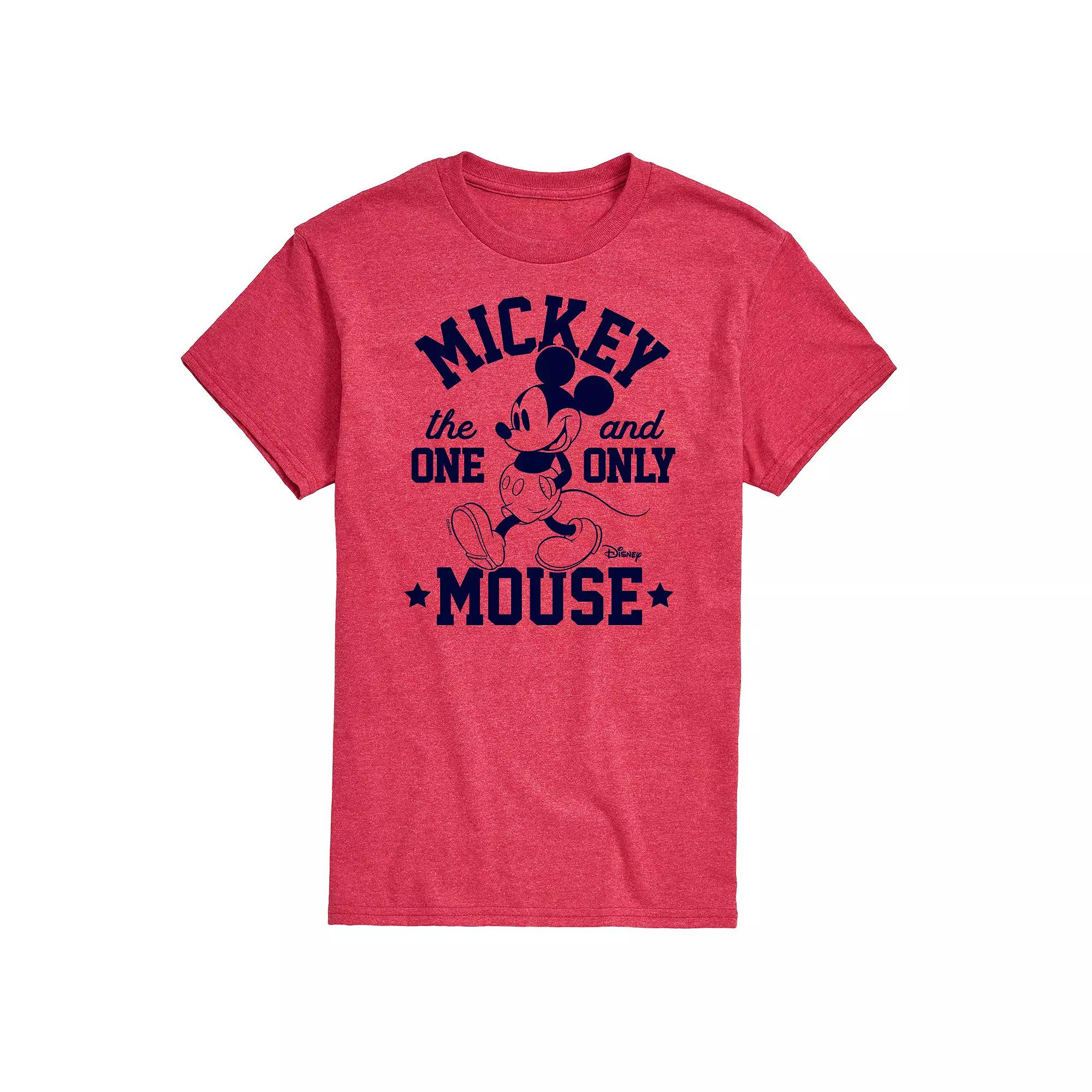 Disney's Mickey Mouse Men's One and Only Graphic Tee, Size: Medium, Red Product Image