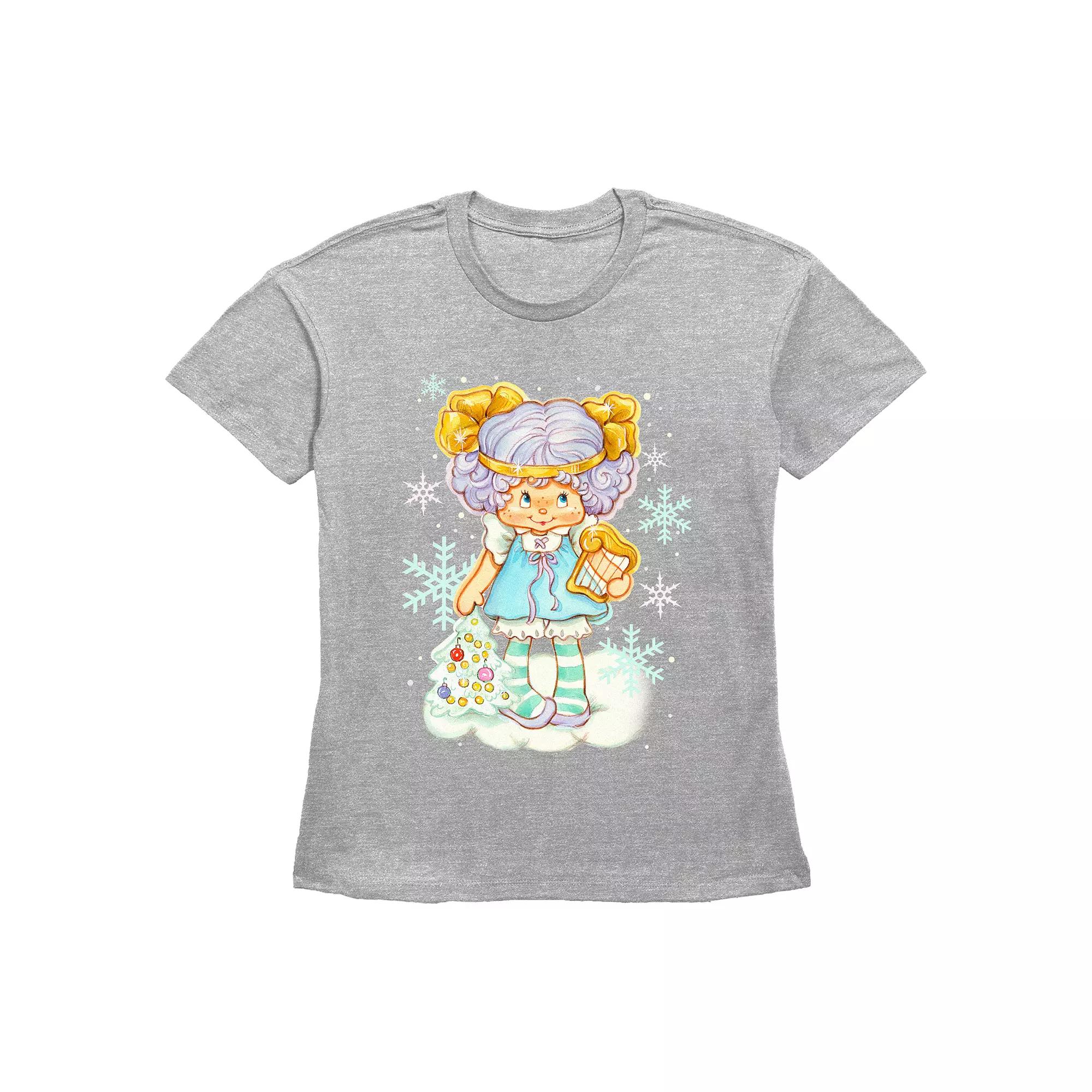 Women's Strawberry Shortcake Angel Cake Winter Wonderland Graphic Tee,  Product Image