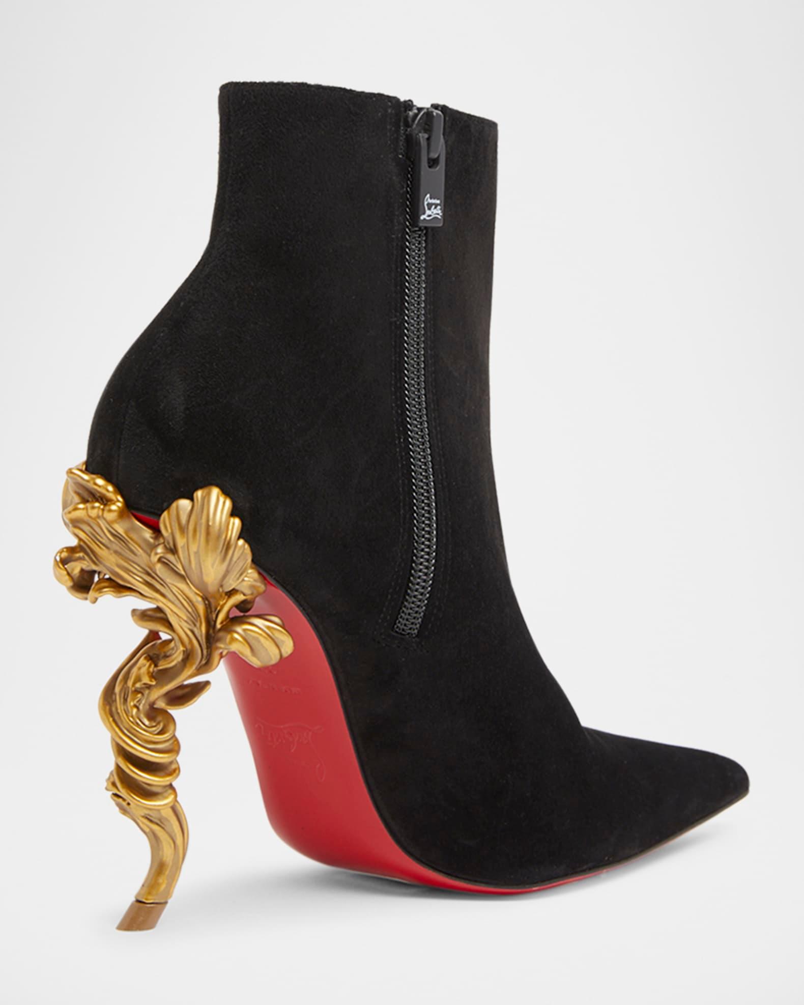 Belle Suede Red Sole Ankle Booties Product Image
