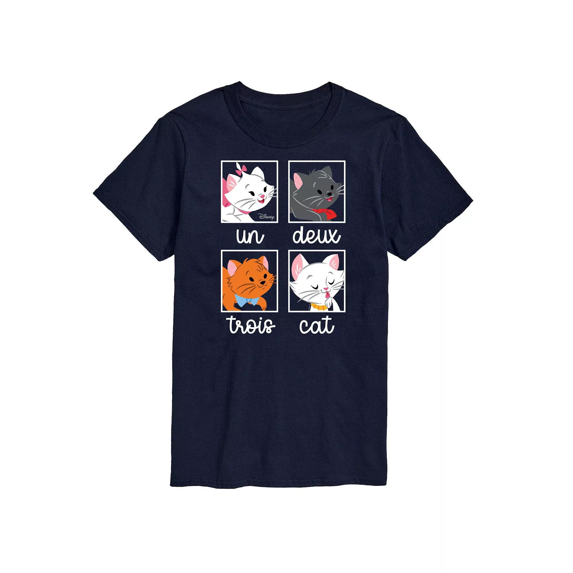 Disney Men's Un Deuz Trois Cat Graphic Tee,  Product Image
