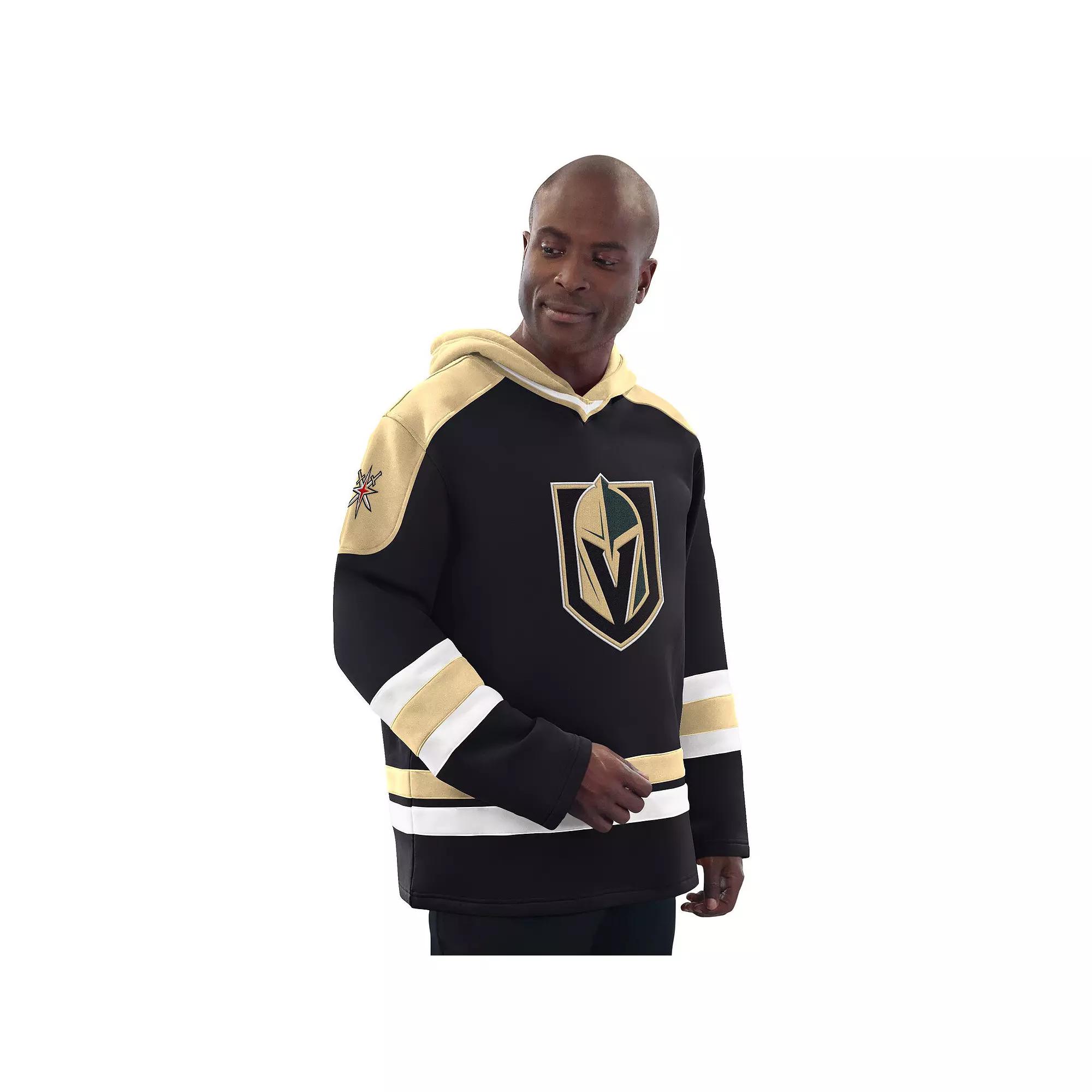 Men's Starter Black/Gold Vegas Golden Knights Hockey Pullover Hoodie, Size: Medium, Lvk Black Product Image
