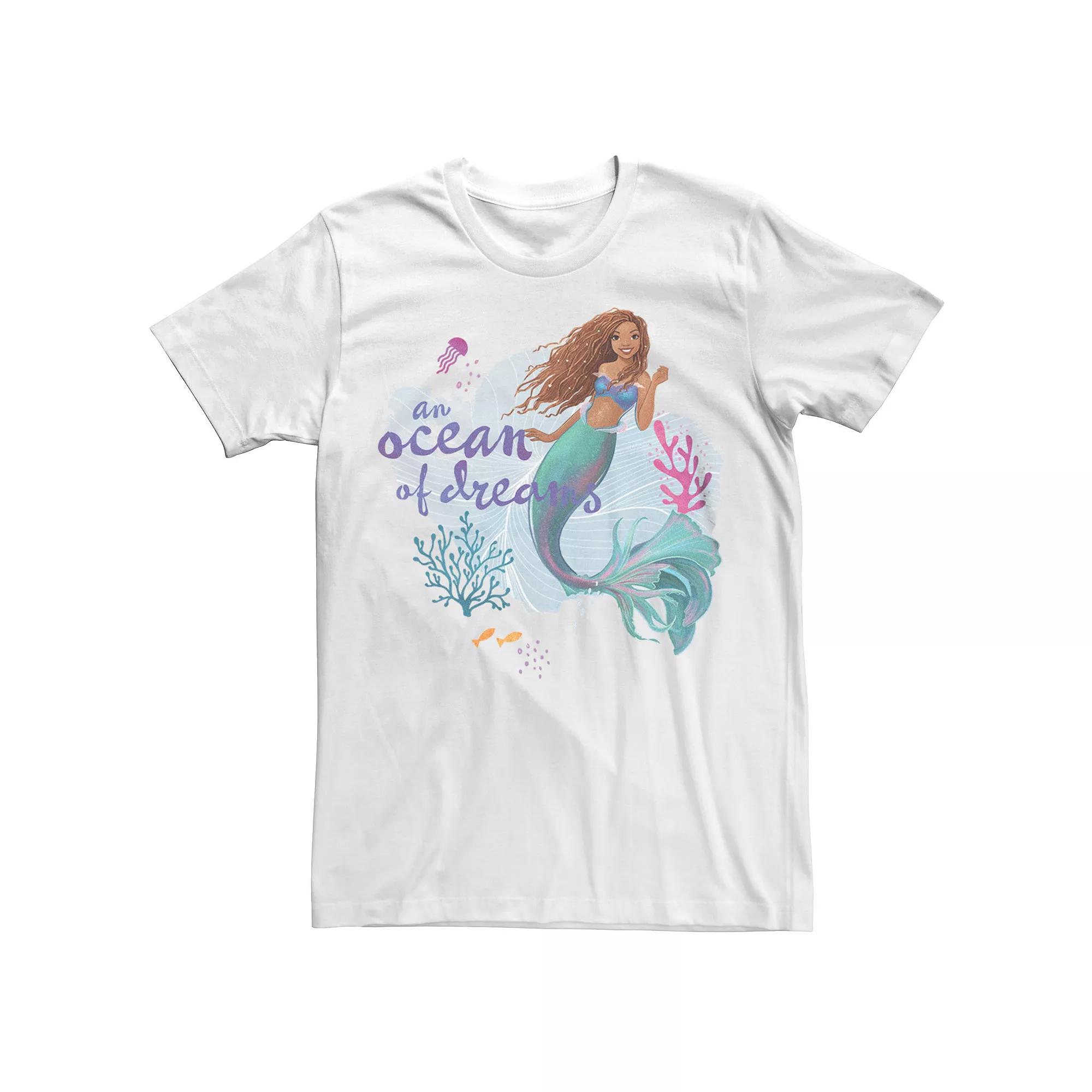 Disney's The Little Mermaid Big & Tall Live Action Ariel An Ocean Of Dreams Graphic Tee, Men's,  Product Image