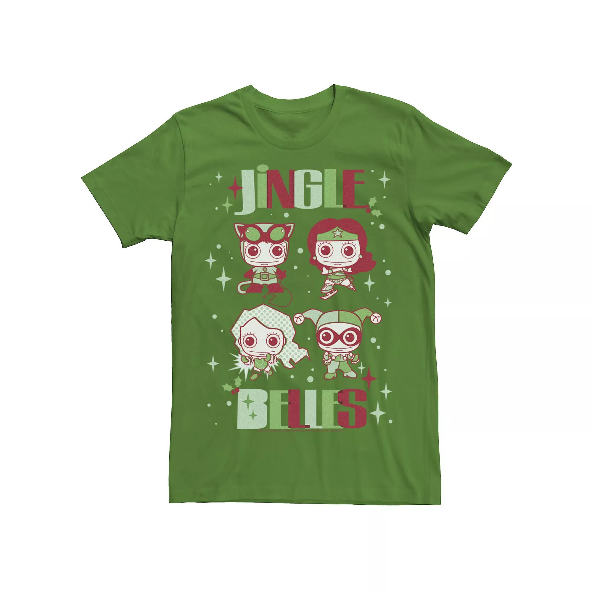 Men's DC Comics Justice League Jingle Belles Christmas Tee, Size: Medium, Kelly Product Image