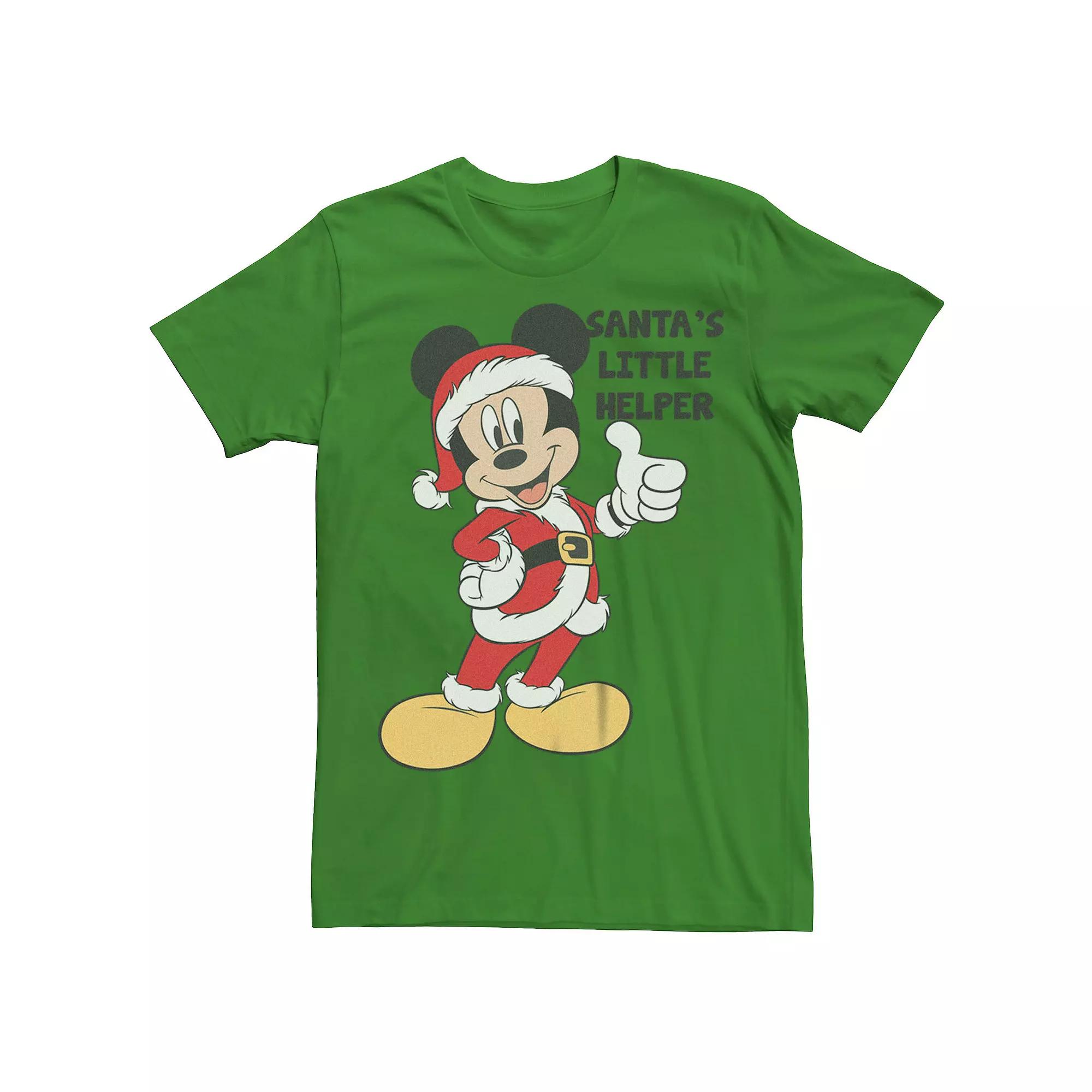 Disney's Mickey Mouse Men's Santa's Little Helper Tee,  Product Image