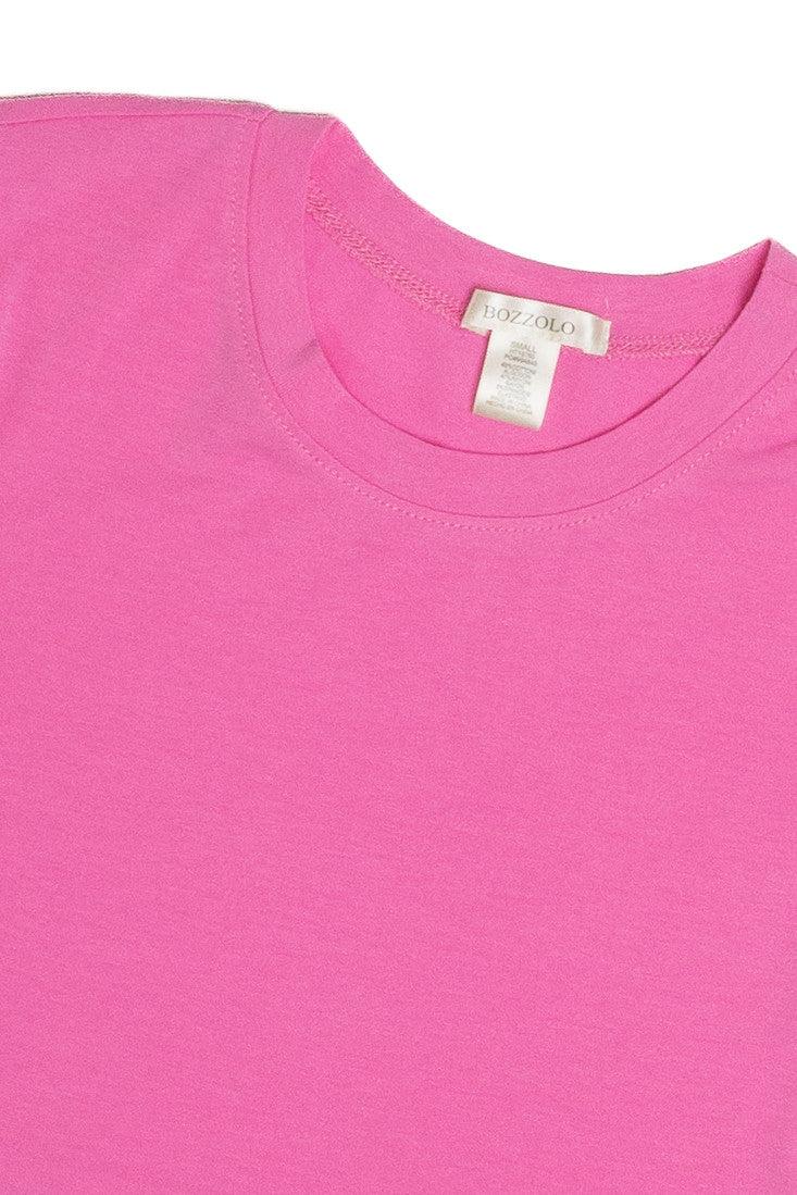 Pink Short Sleeve Super Crop Tee Product Image