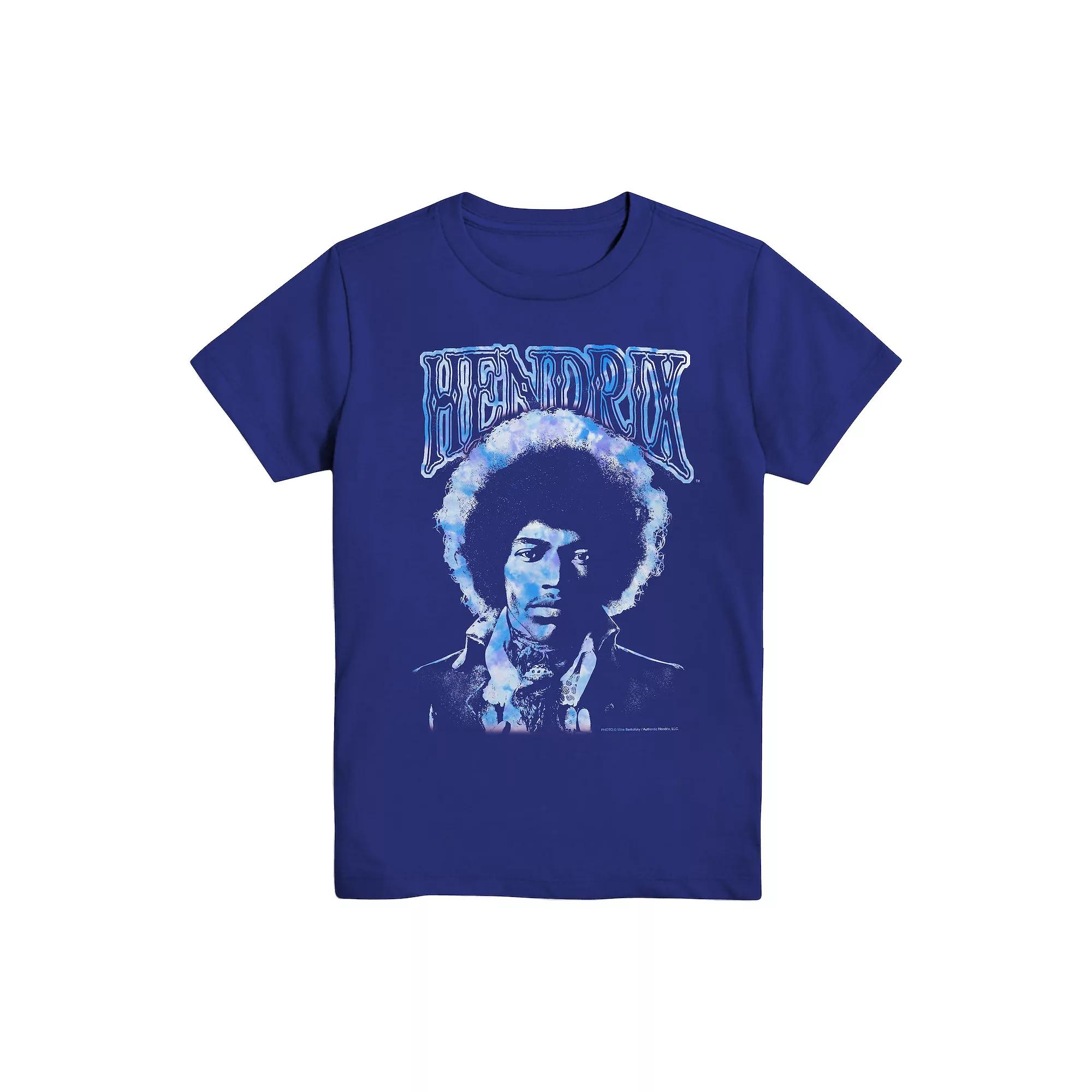 Adult Mad Engine Jimi Hendrix Short Sleeve Tee, Women's, Size: XL, Royal Blue Product Image