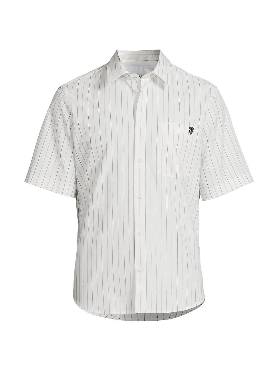 Mens Cotton Button-Front Shirt Product Image