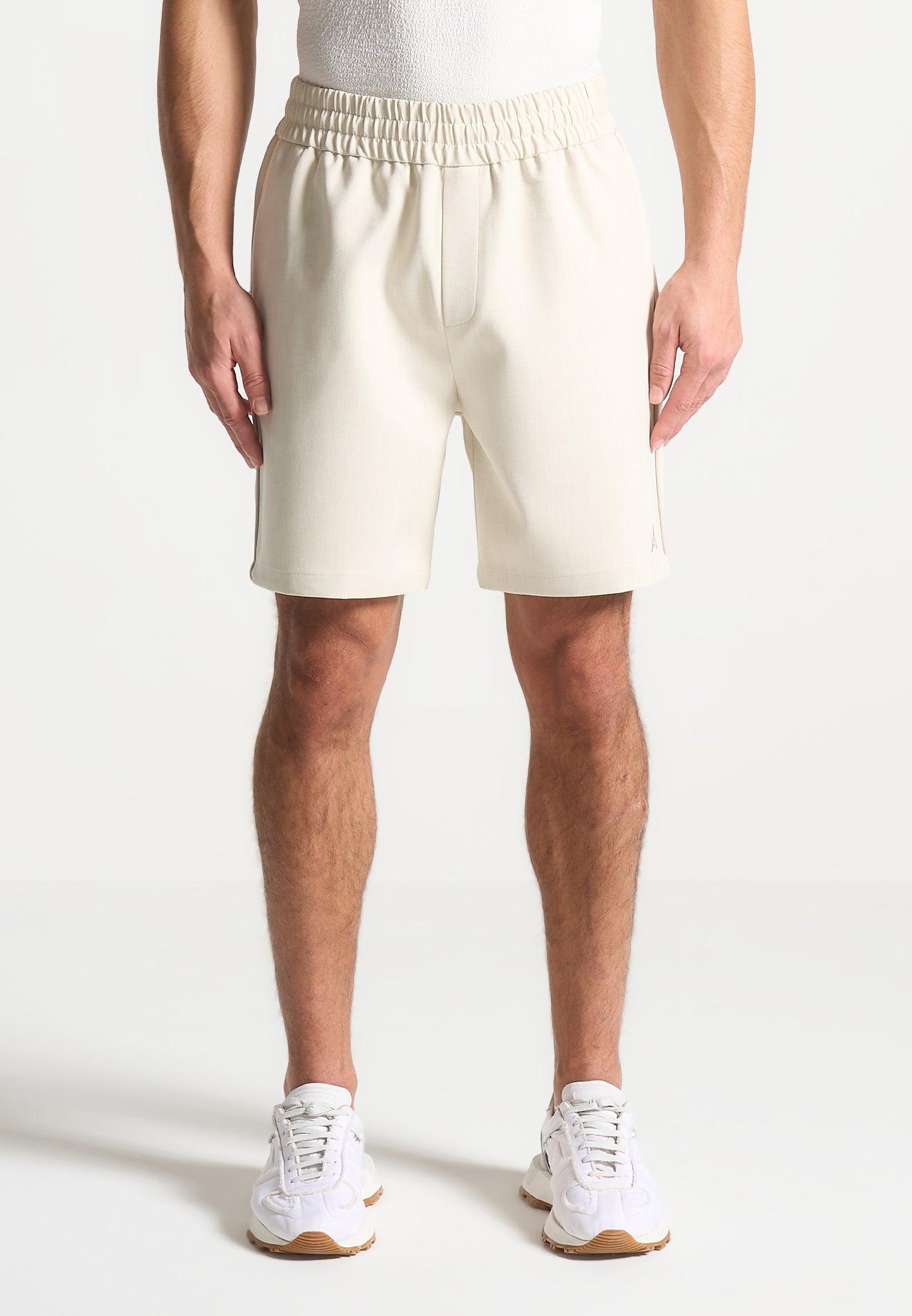 Signature Baseball Shorts - Beige Male Product Image