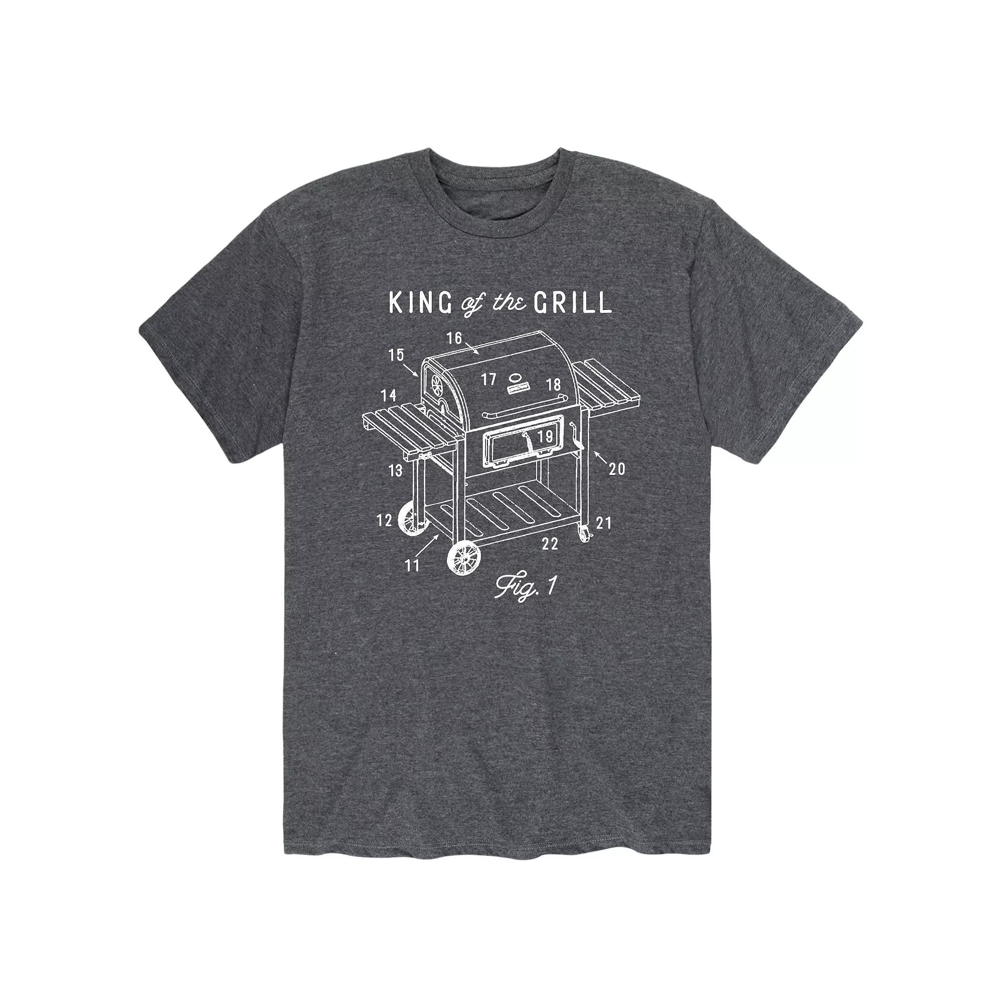 Men's King Of The Grill Diagram Tee,  Product Image