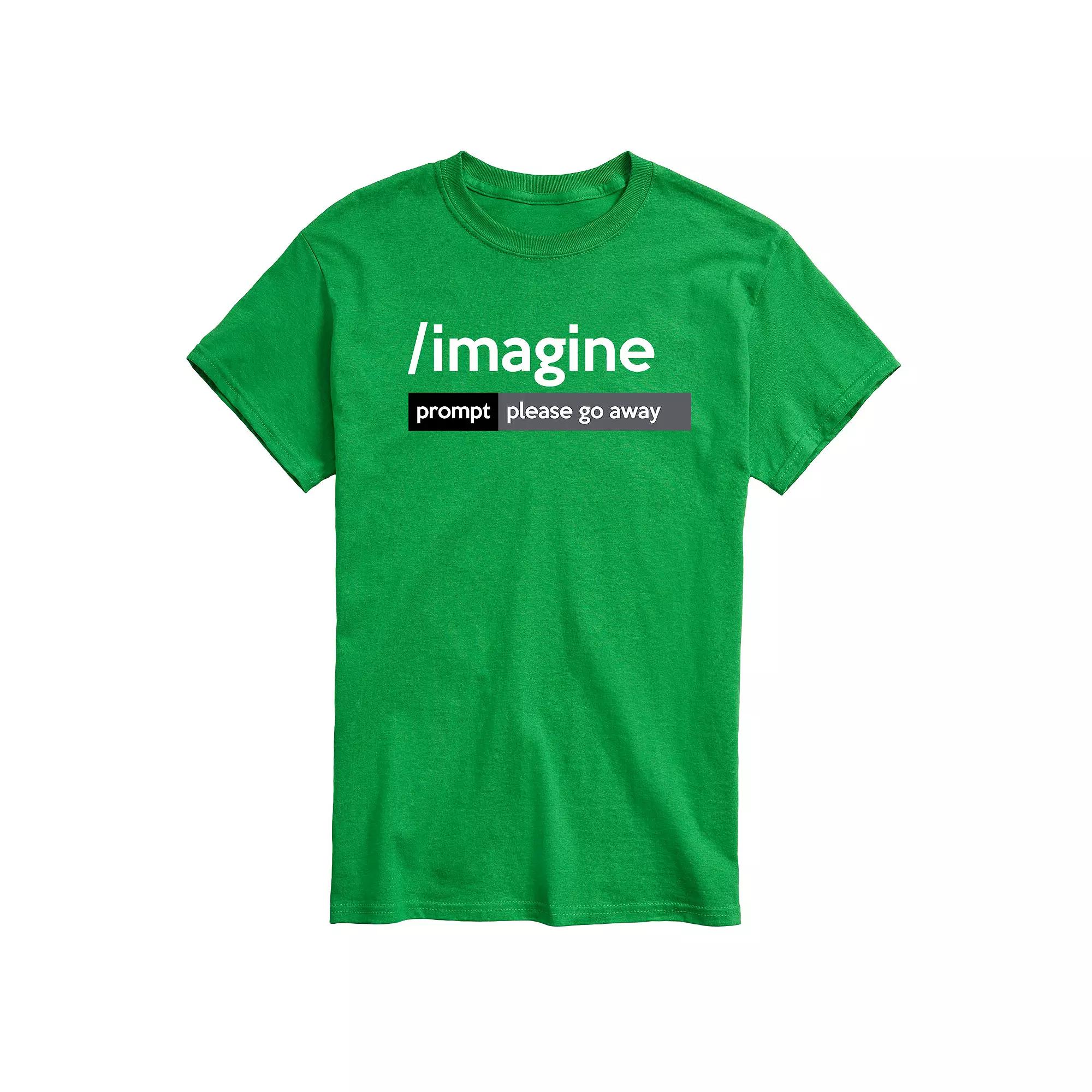 Big & Tall AI Imagine Prompt Please Go Away Graphic Tee, Men's,  Product Image