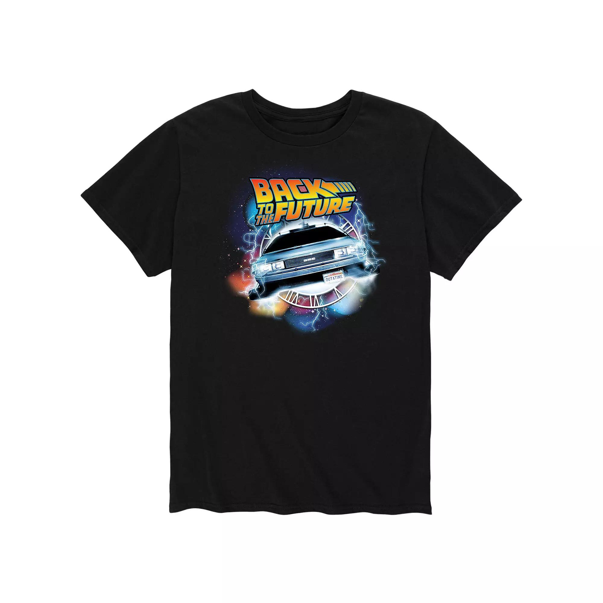 Big & Tall Back to the Future Time Traveling Delorean Graphic Tee, Men's,  Product Image