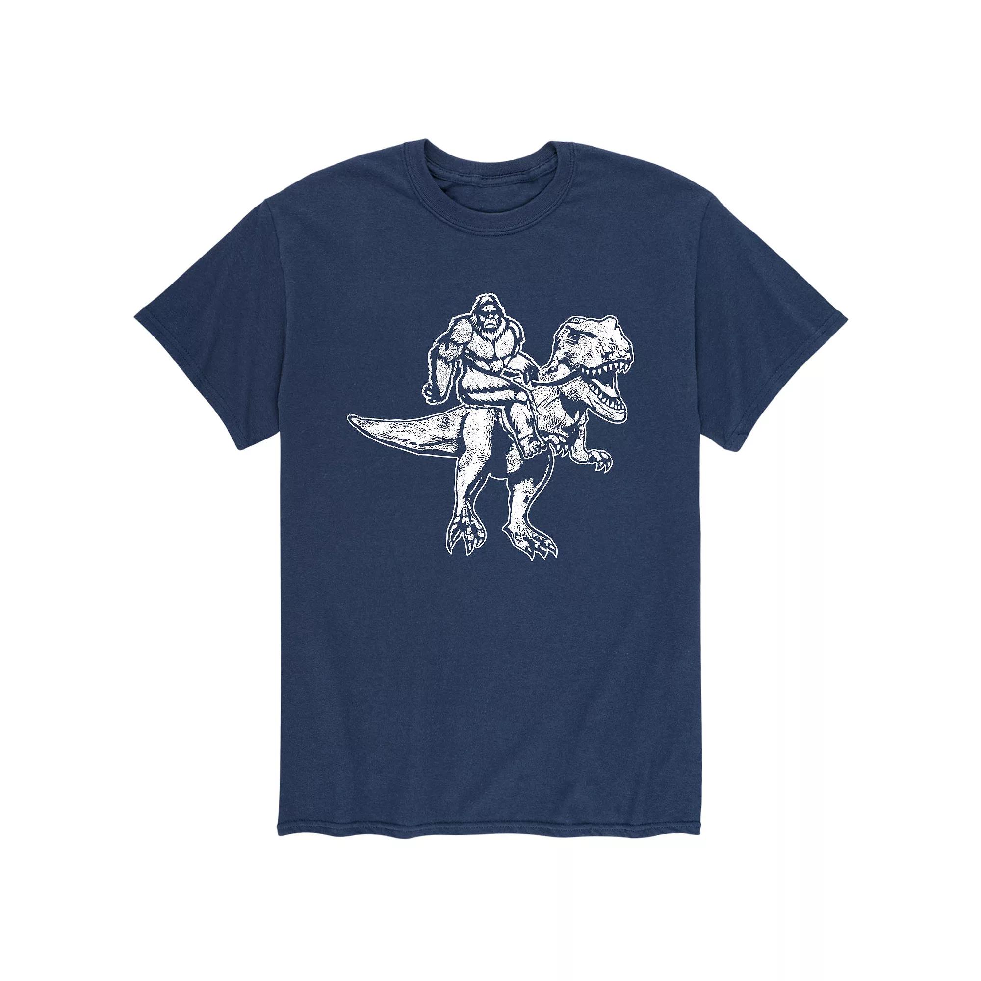 Men's Bigfoot Riding T-Rex Tee,  Product Image
