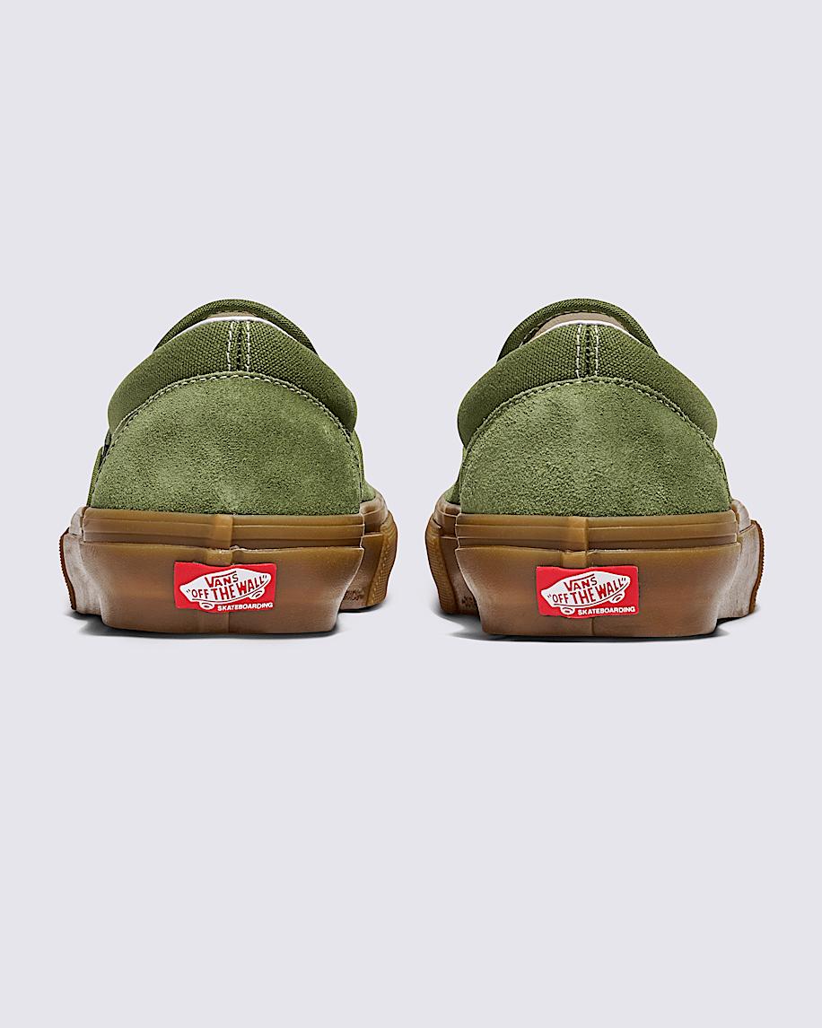 Skate Slip-On Shoe in Green / Gum| Vans US Product Image