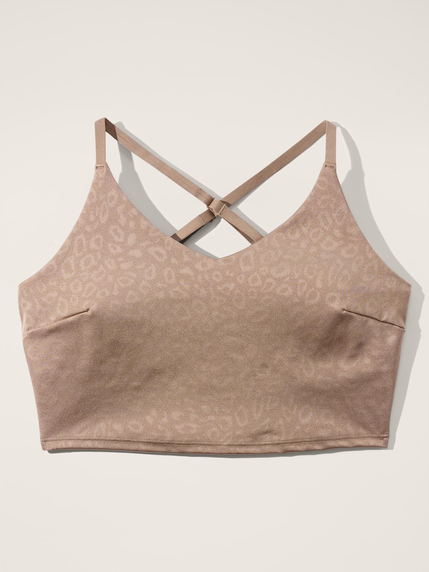 Elation V-Neck Embossed Longline Sports Bra A-C Product Image