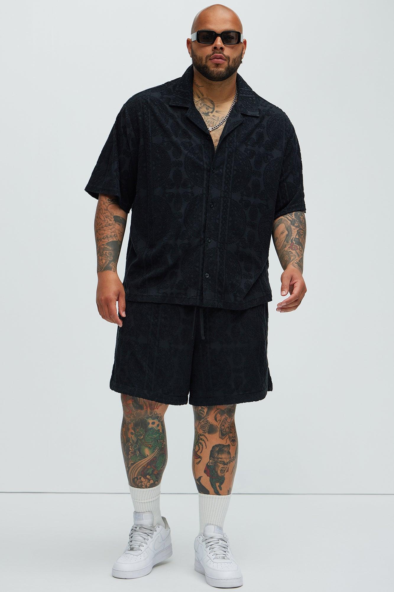 Link Textured Shirt - Black Product Image