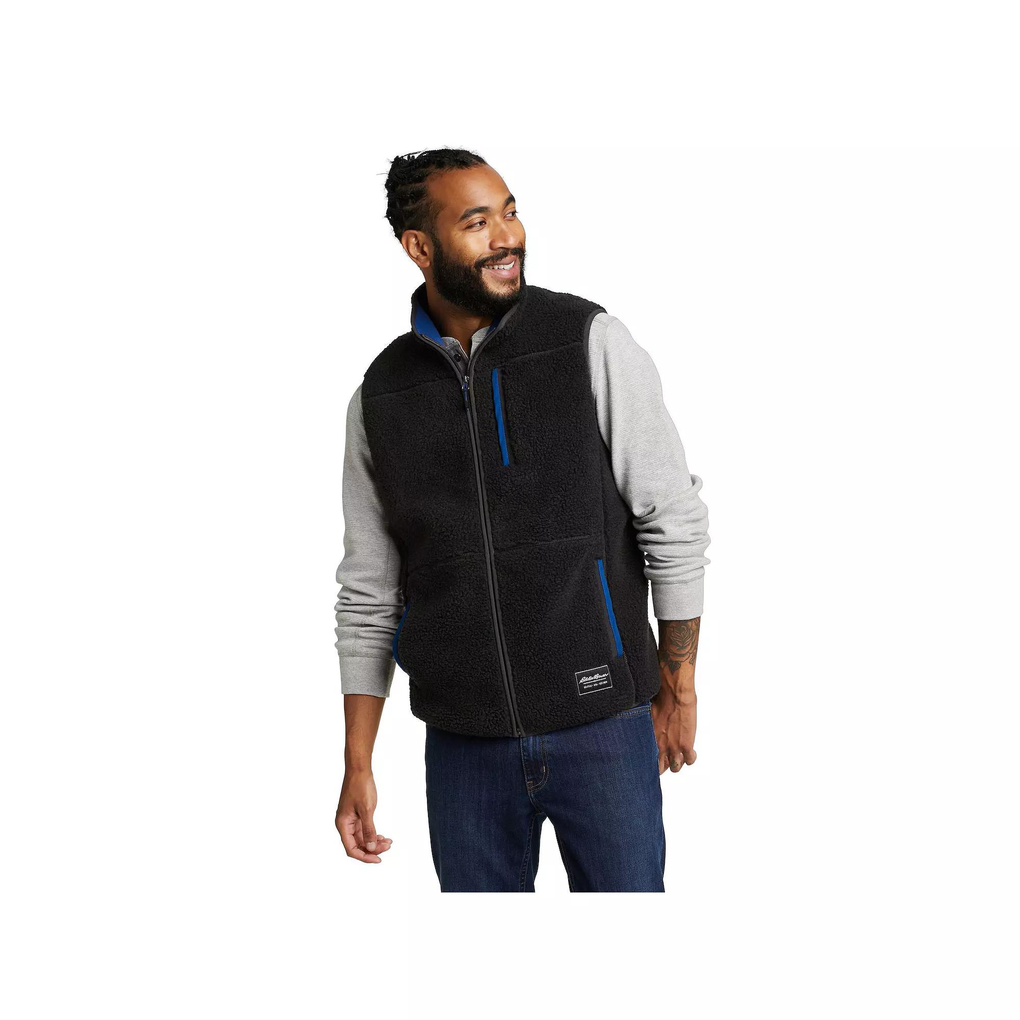 Men's Eddie Bauer Chilali Faux Shearling Fleece Vest,  Product Image