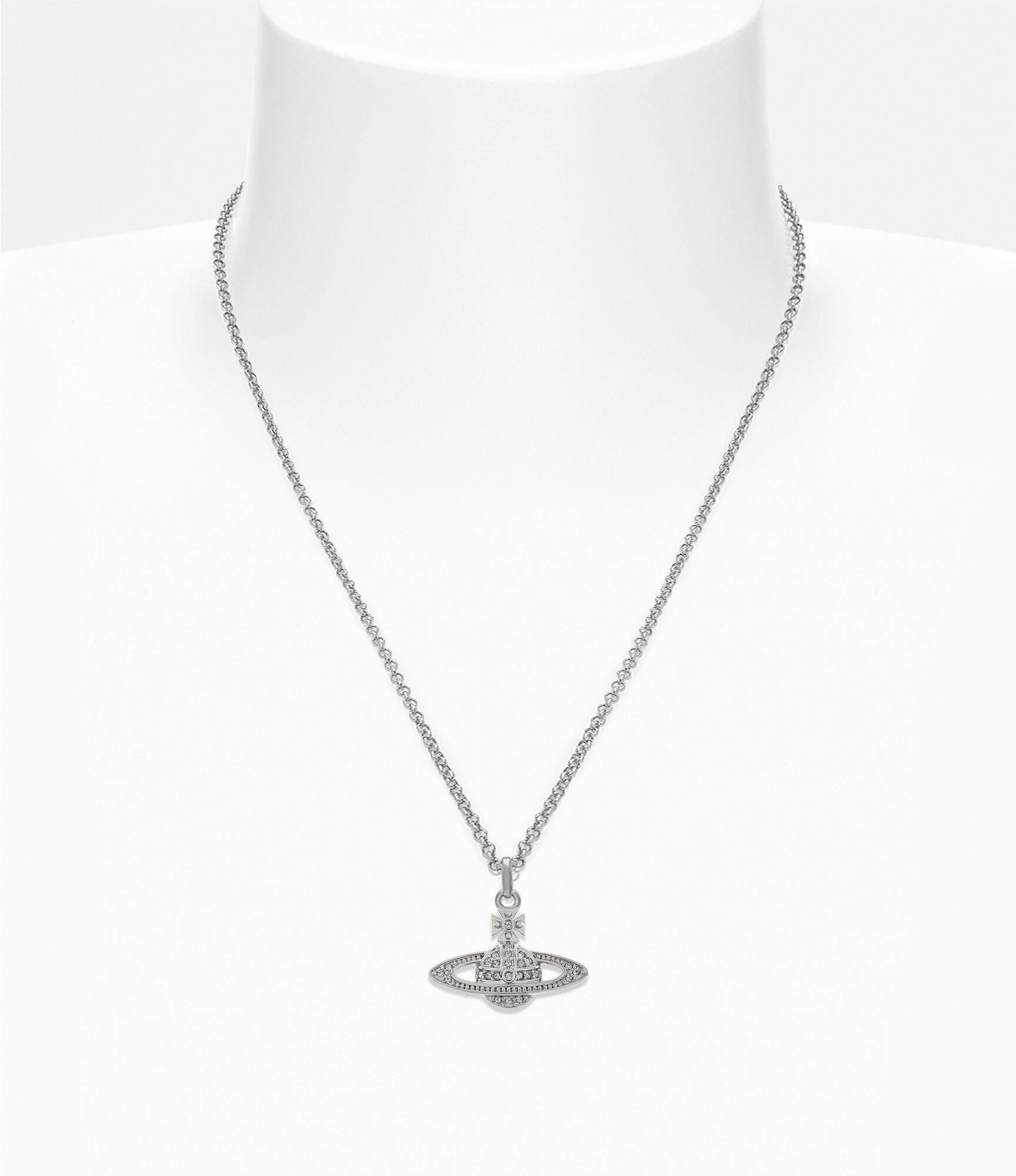 Man. Mini Bas Relief Orb Pendant Necklace Product Image