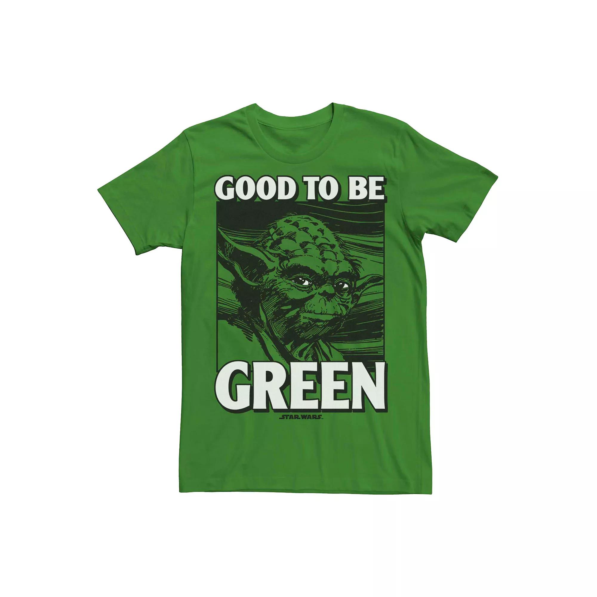 Men's Star Wars Yoda Good To Be Green Graphic Tee,  Product Image